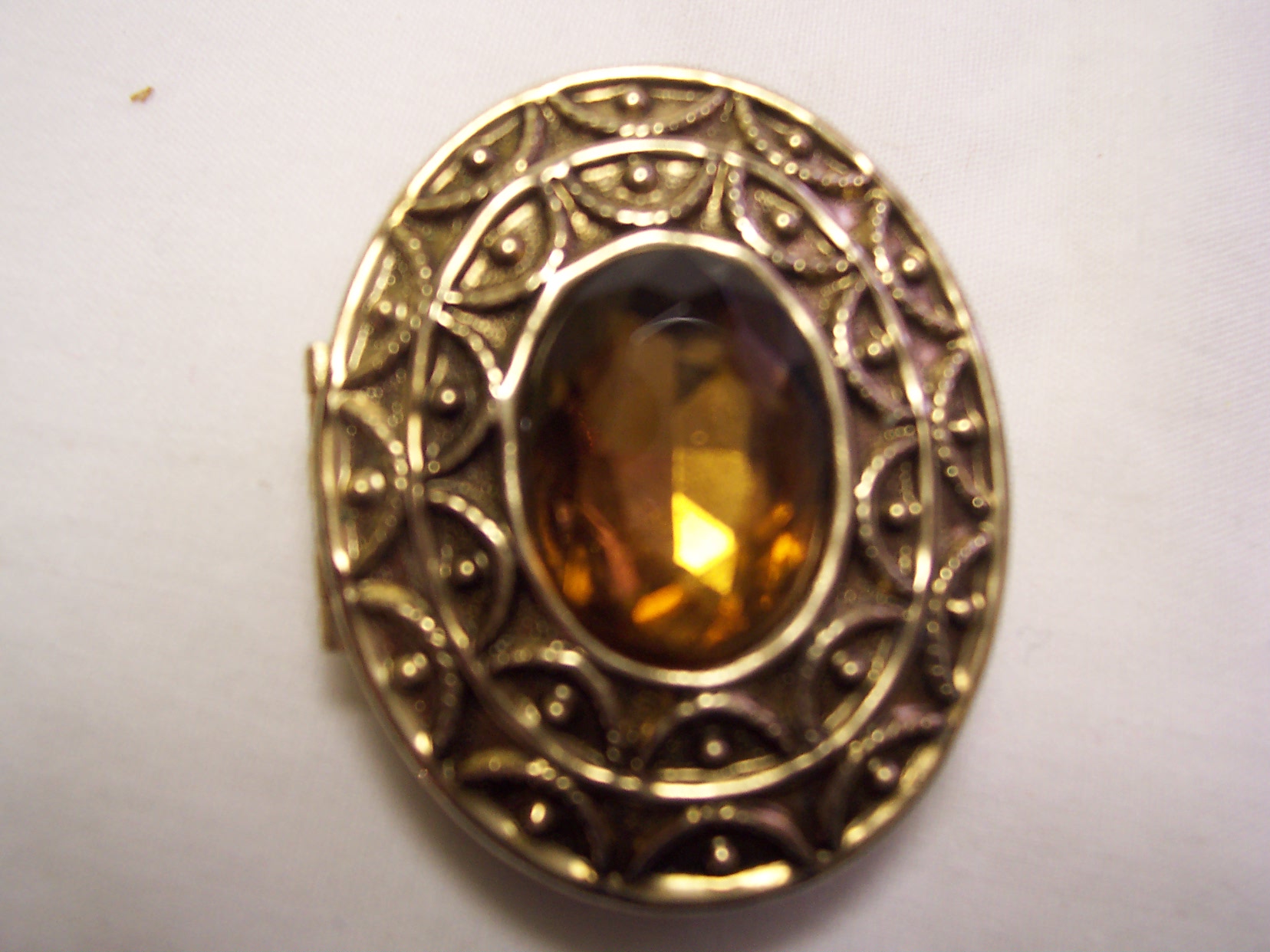 Avon Perfume Box Locket Pin Pendant