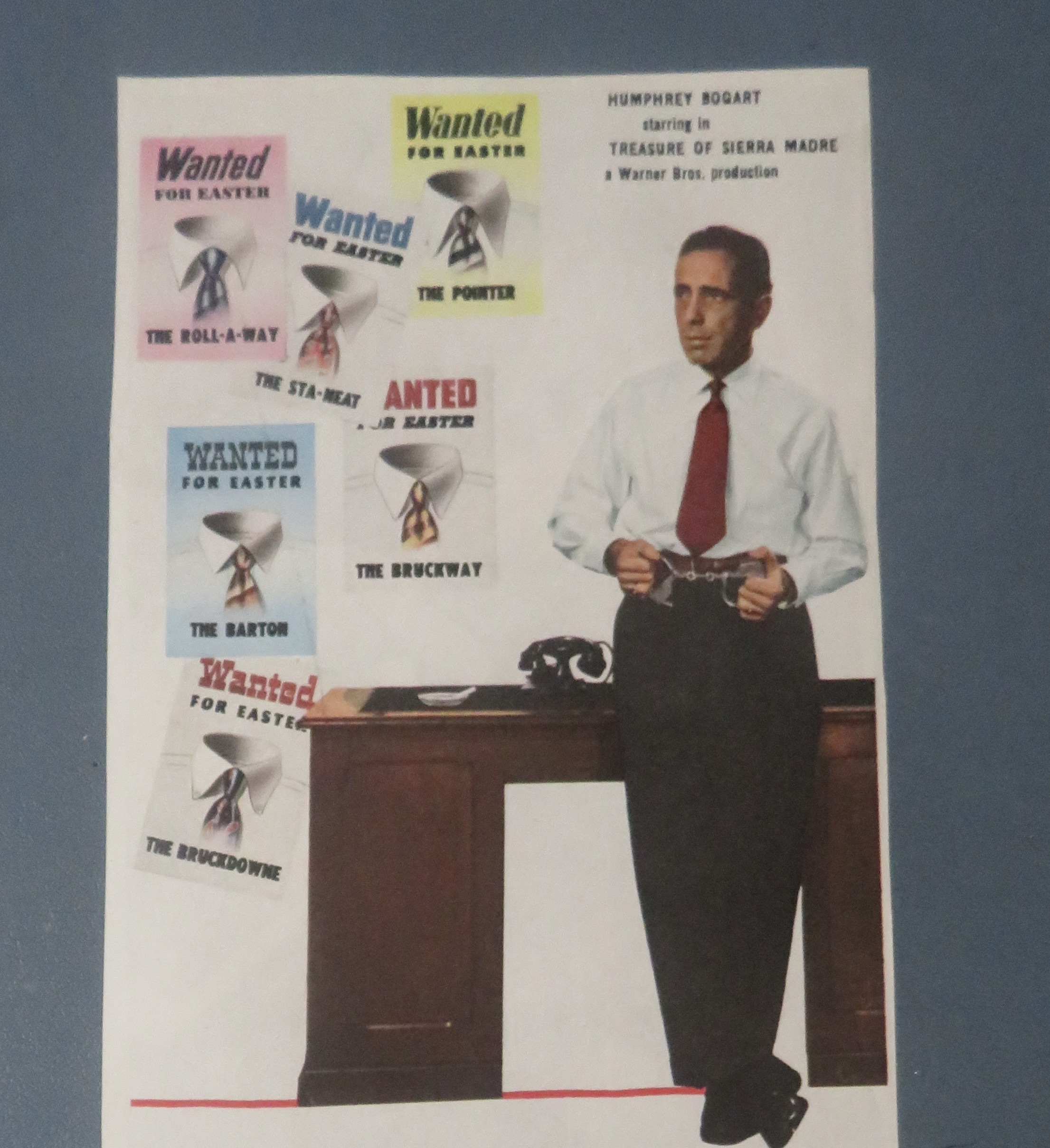 1940 Marlboro Shirts & Sportswear w/ Humphrey Bogart