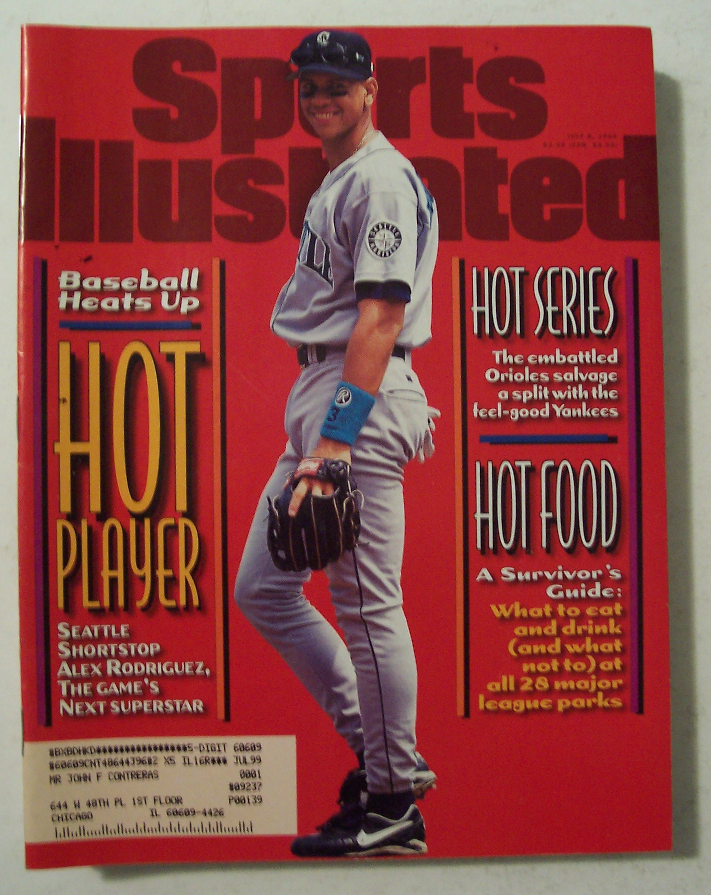Sports Illustrated Magazine -July 8, 1996- A. Rodriguez