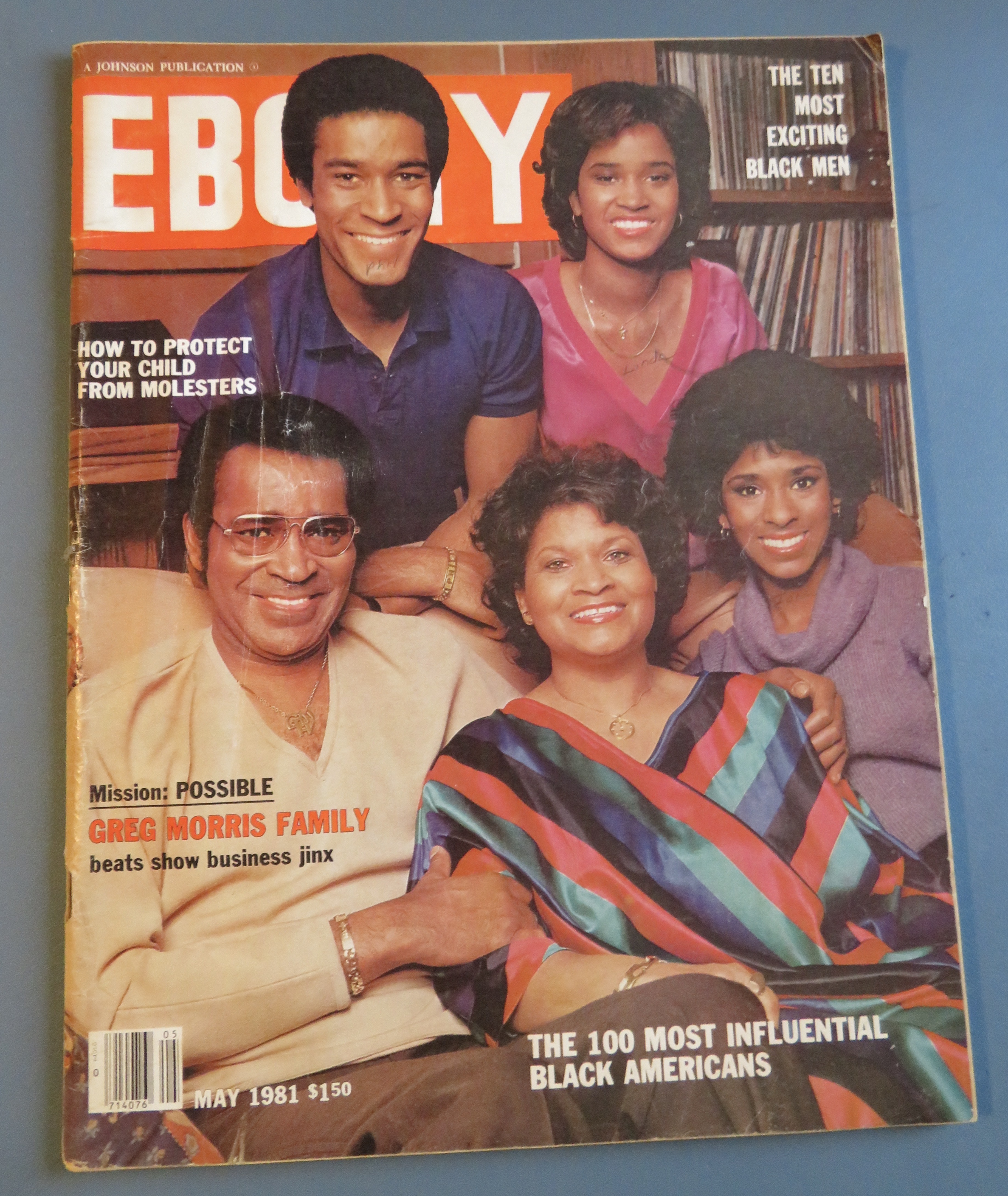 Ebony Magazine-May 1981-Greg Morris Family