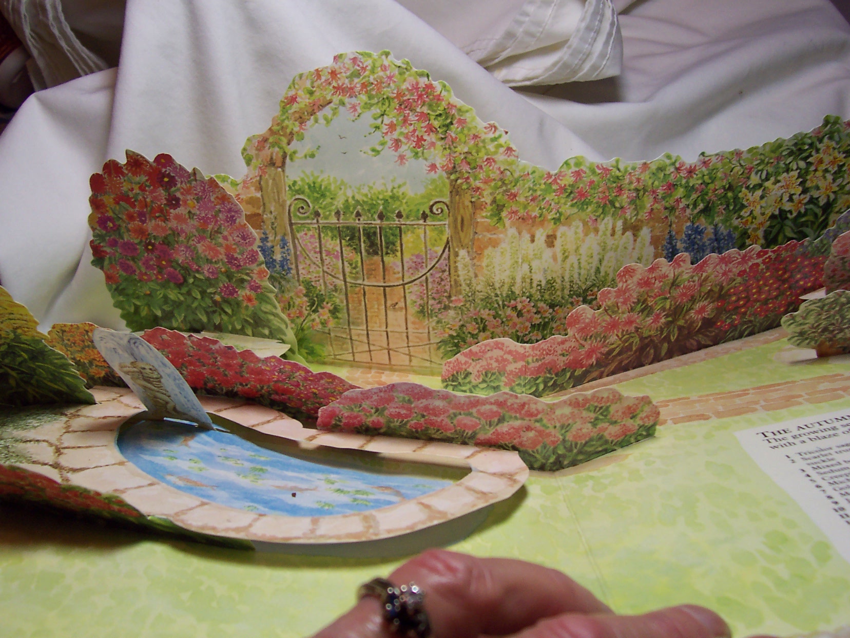 Old Fashioned Gardens Pop Up Book