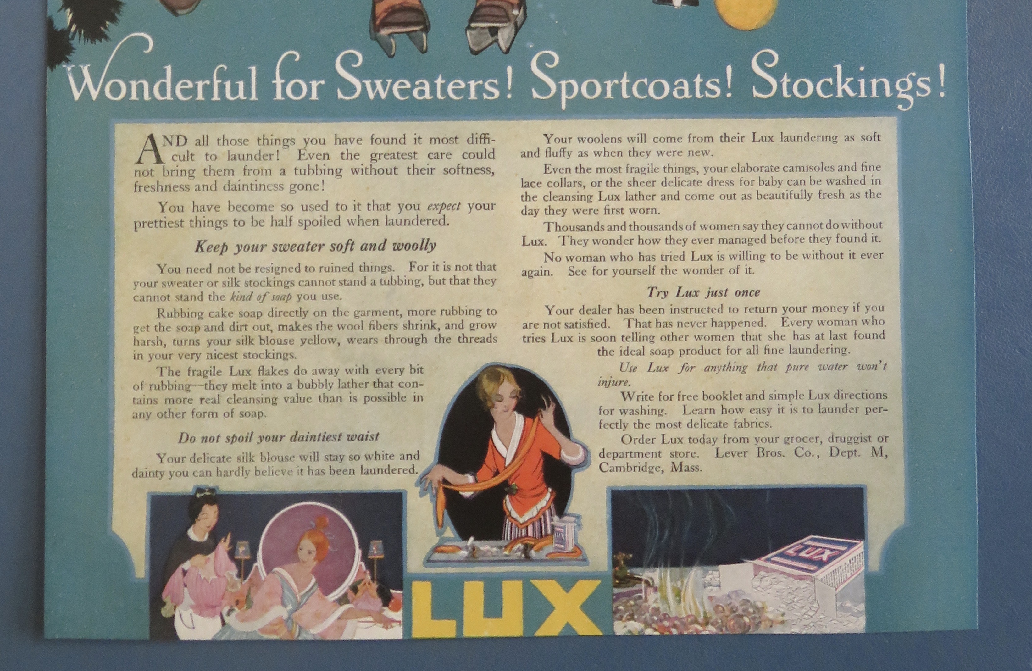 1917 Lux Soap with A Group Of Children Skating