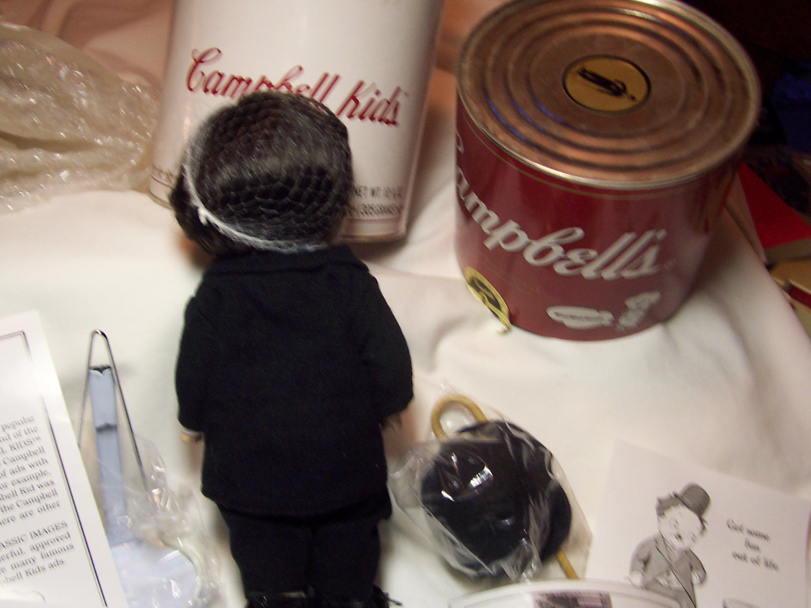 Charlie Chaplin Campbells Soup Porcelain Doll