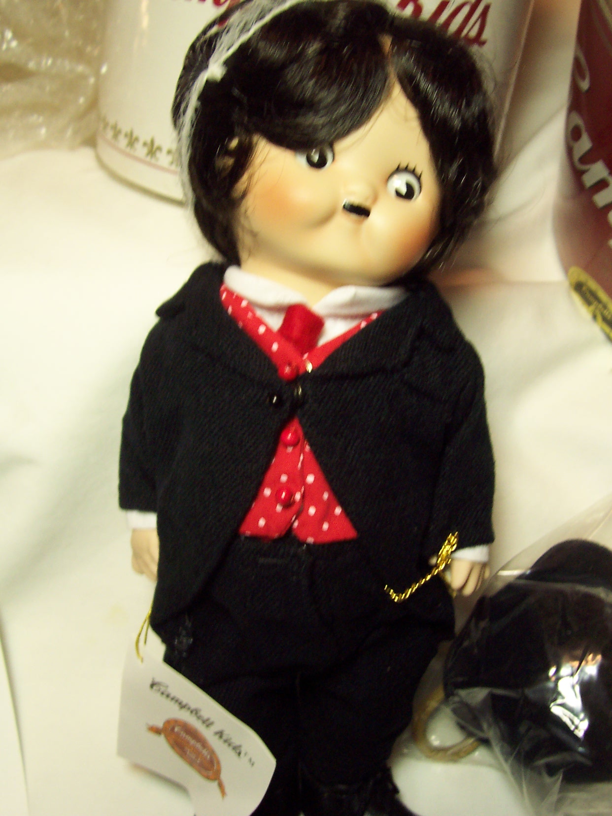 Charlie Chaplin Campbells Soup Porcelain Doll