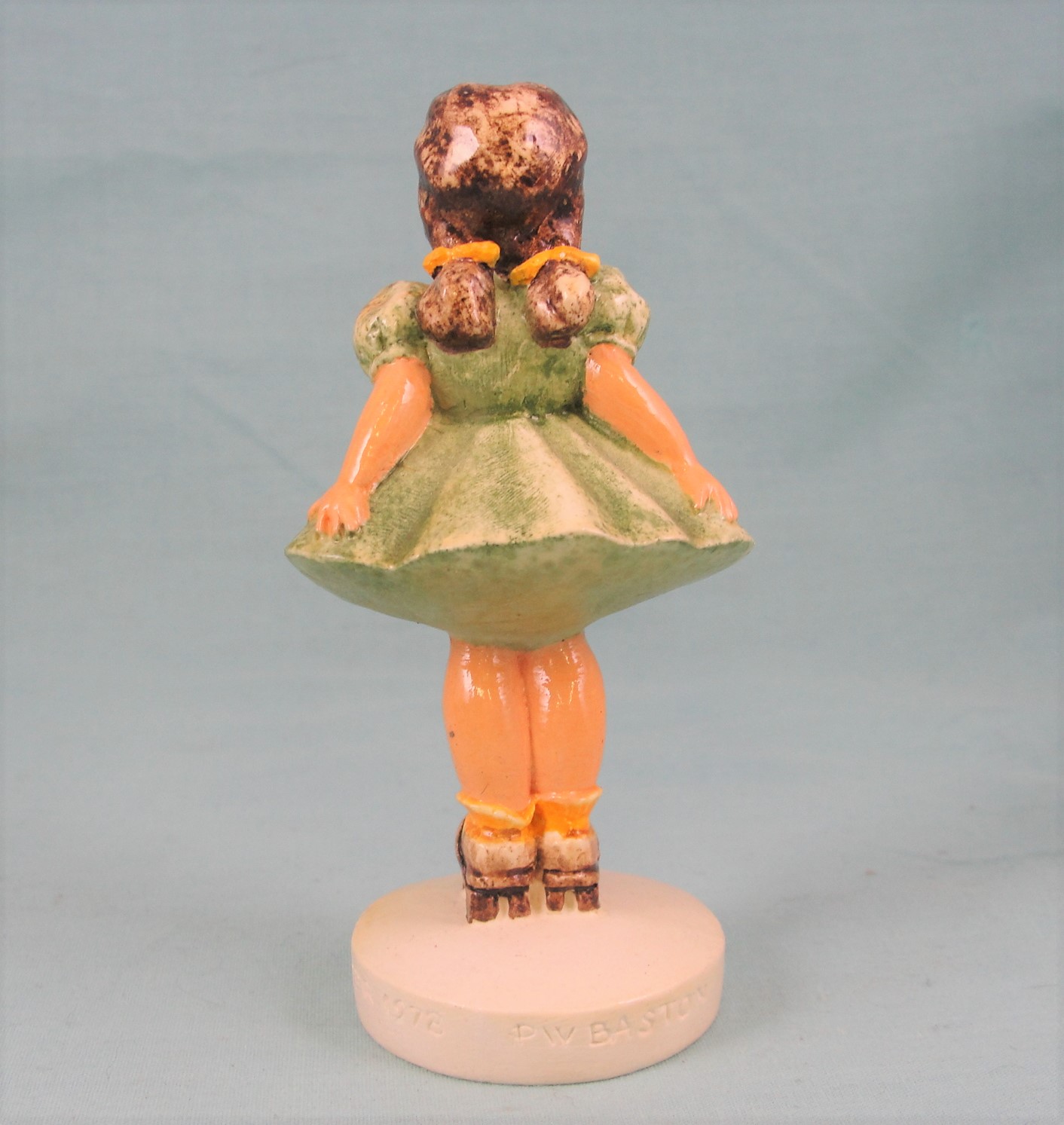 Sebastian Miniatures Sidewalk Days Girl on Rollerskates