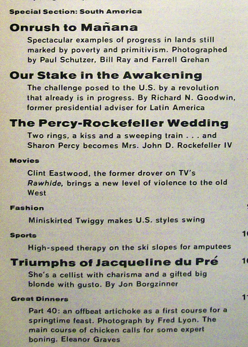 Life Magazine April 14, 1967 Percy-Rockefeller