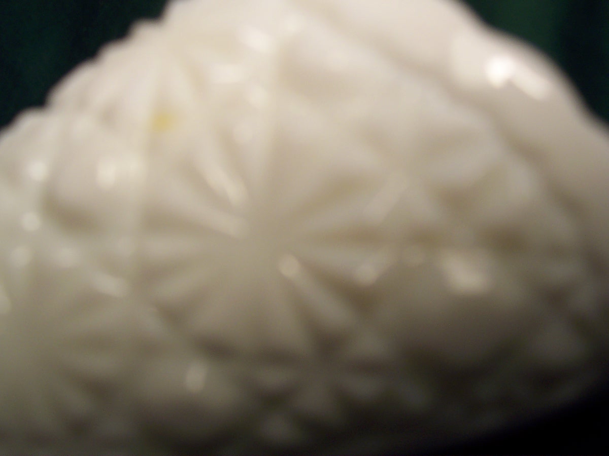 Fenton Art White Glass Boot Button and Daisy