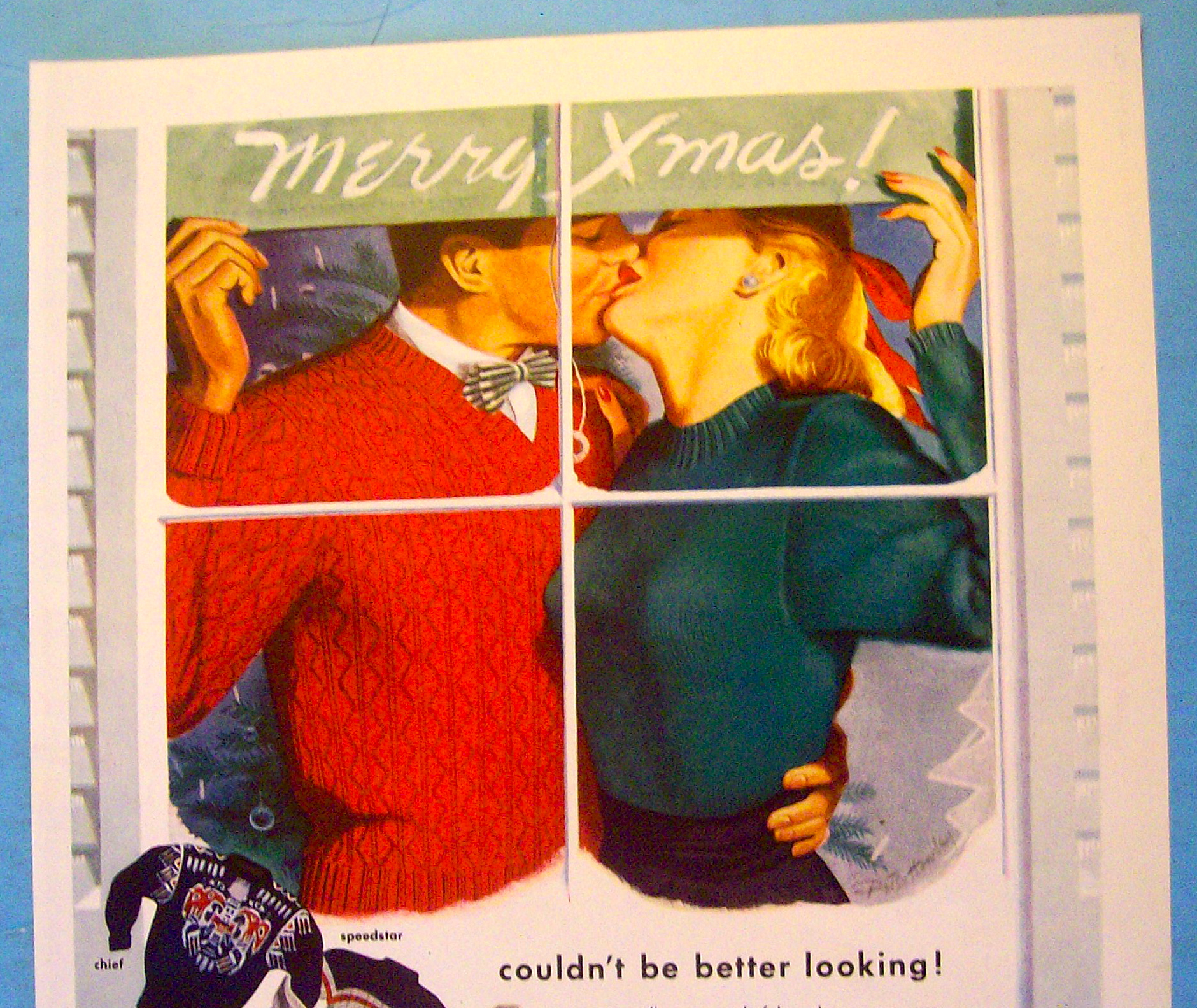 1948 Jantzen Sweaters with Man & Woman Kissing