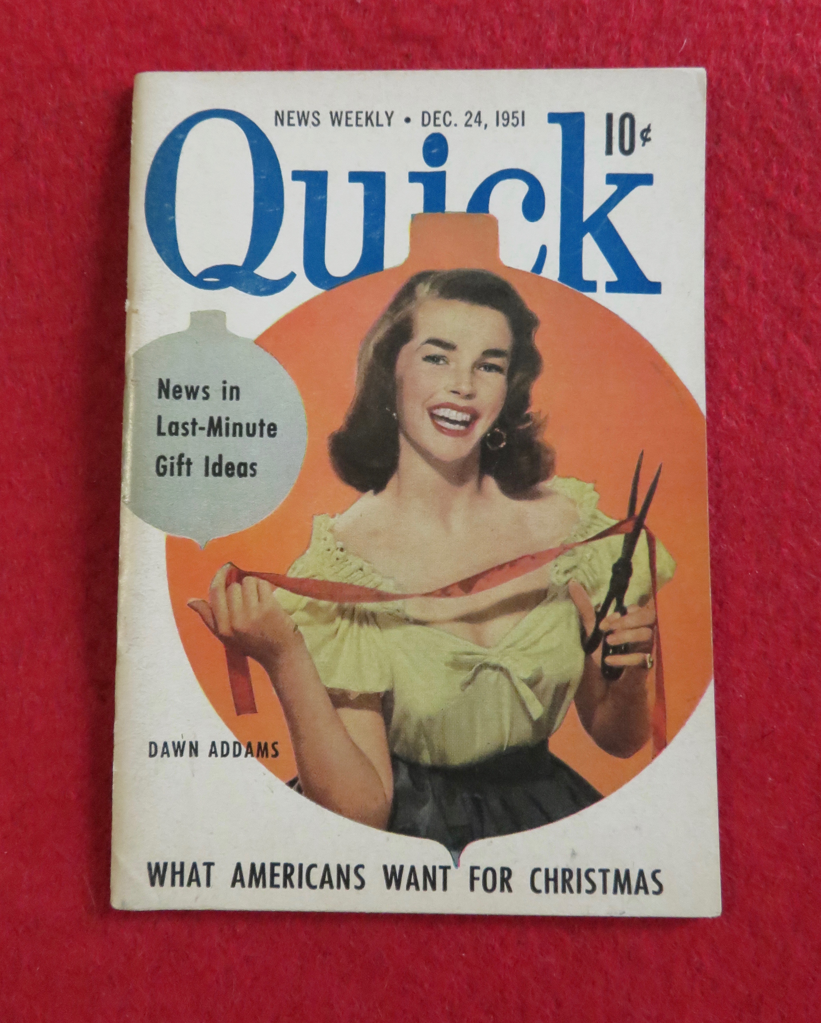 Quick News Weekly Magazine October 22, 1951