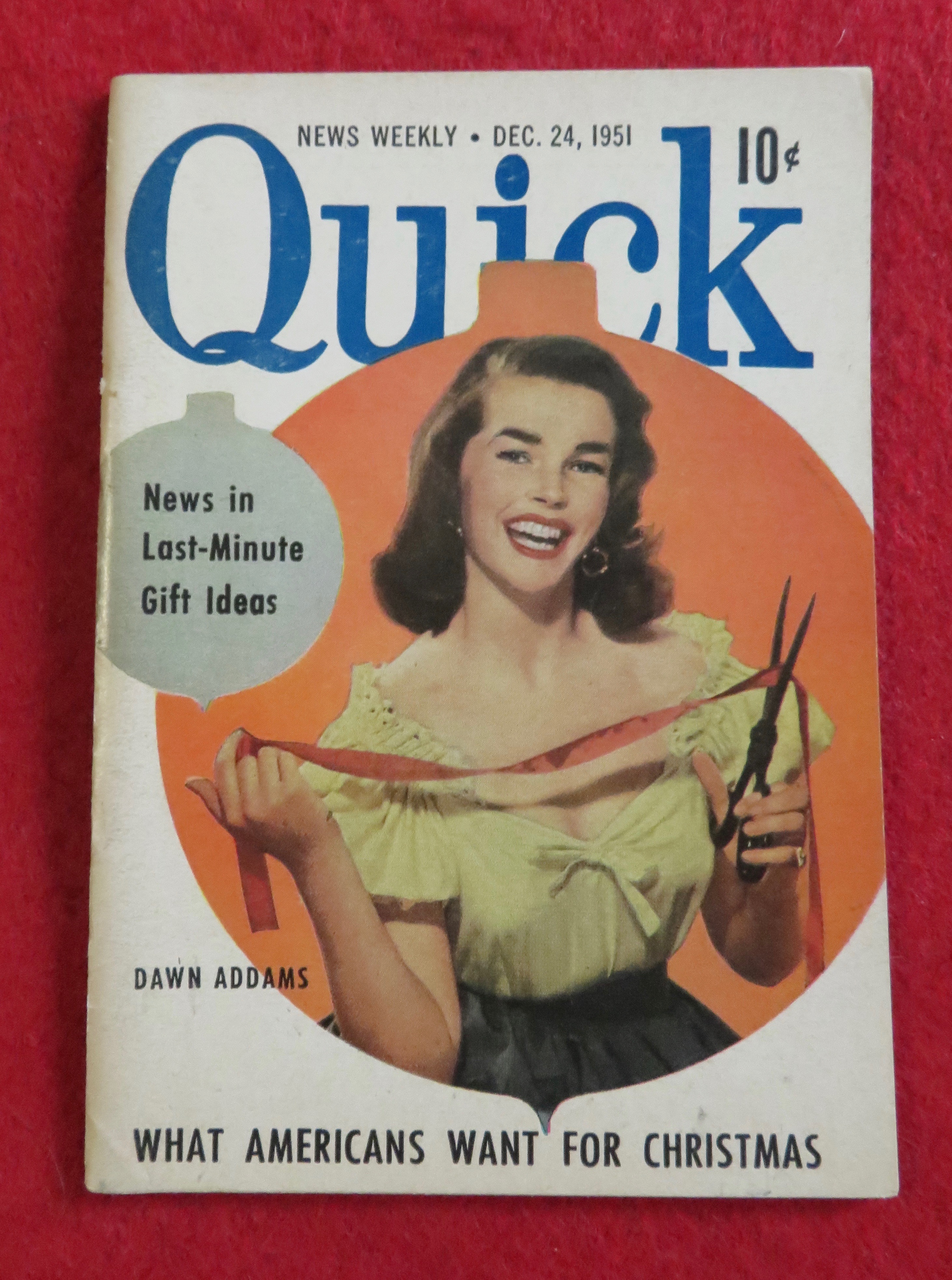 Quick News Weekly Magazine October 22, 1951