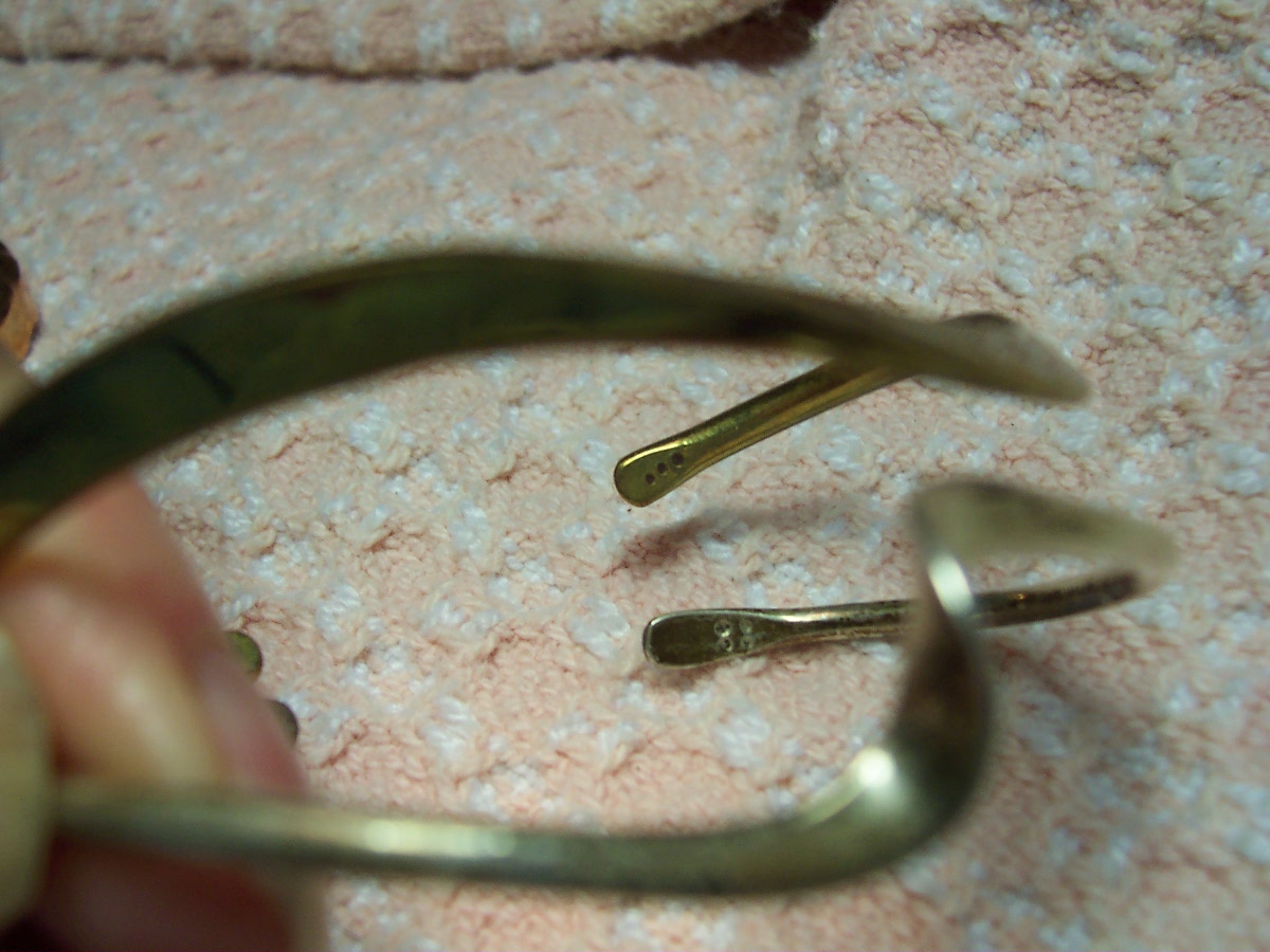 Bangle Bracelet lot of 3 gold silver copper