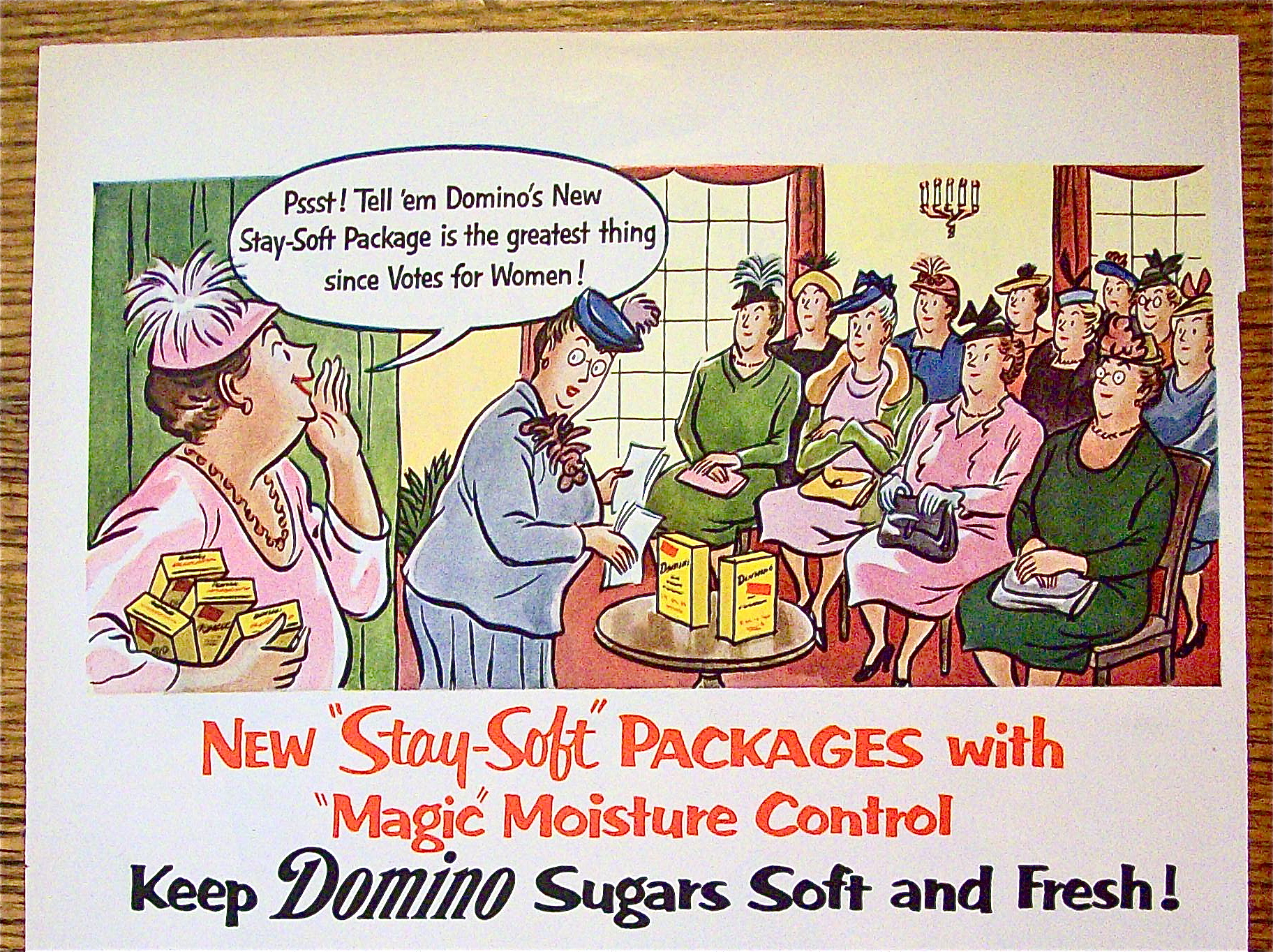 1954 Domino Sugar with Group of Women