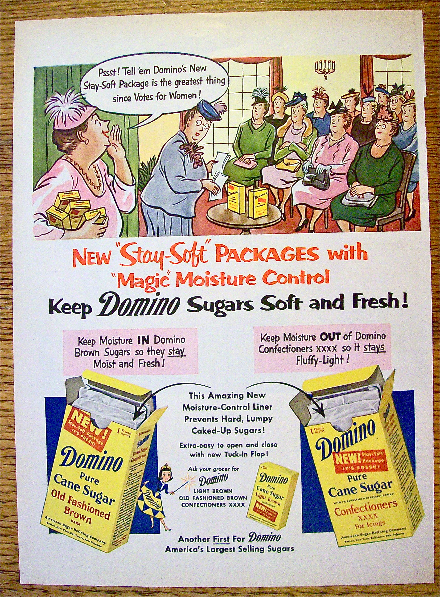 1954 Domino Sugar with Group of Women