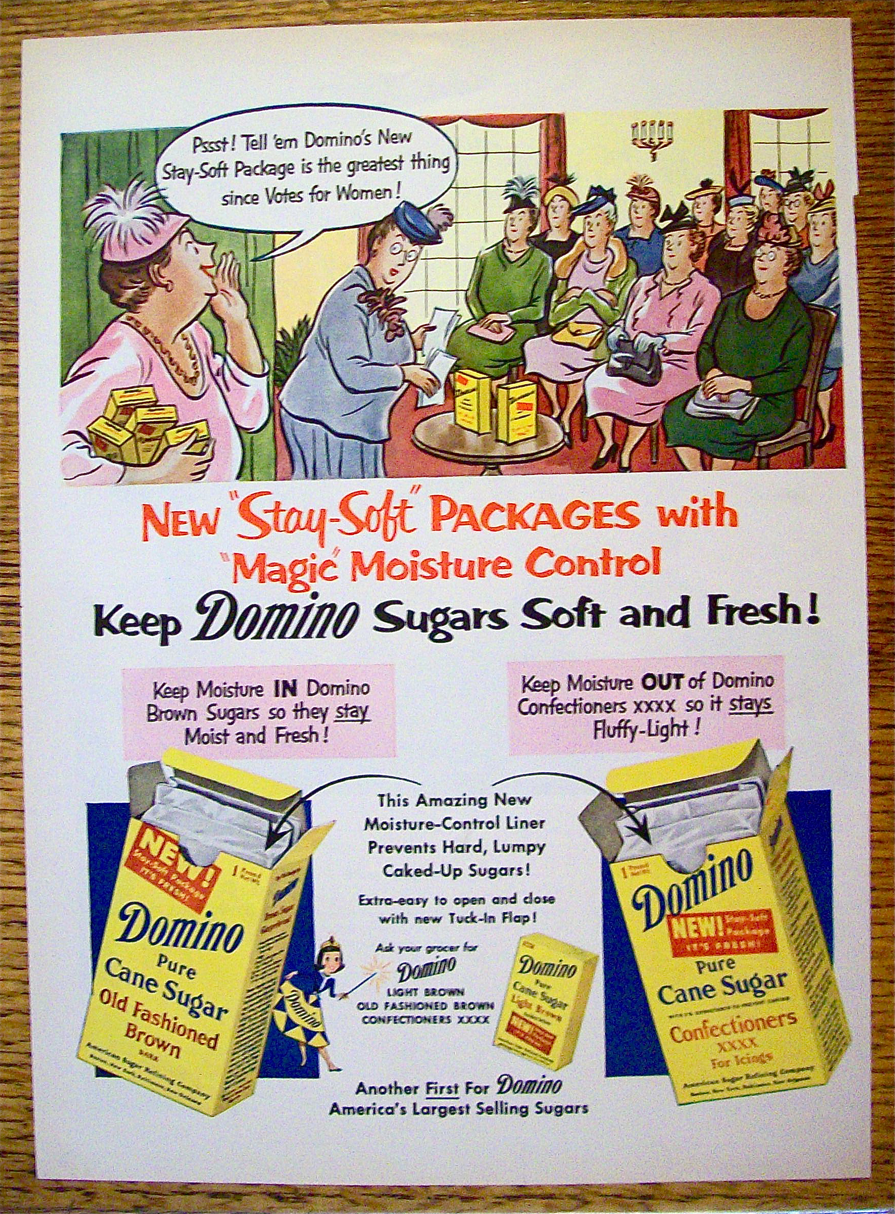 1954 Domino Sugar with Group of Women