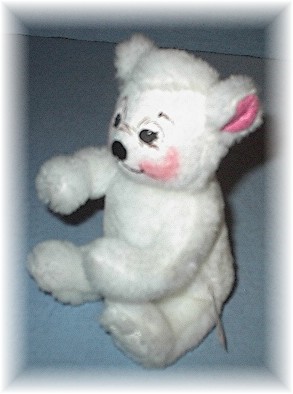 Annalee Bear 6 Inch Small White Sitting  Down