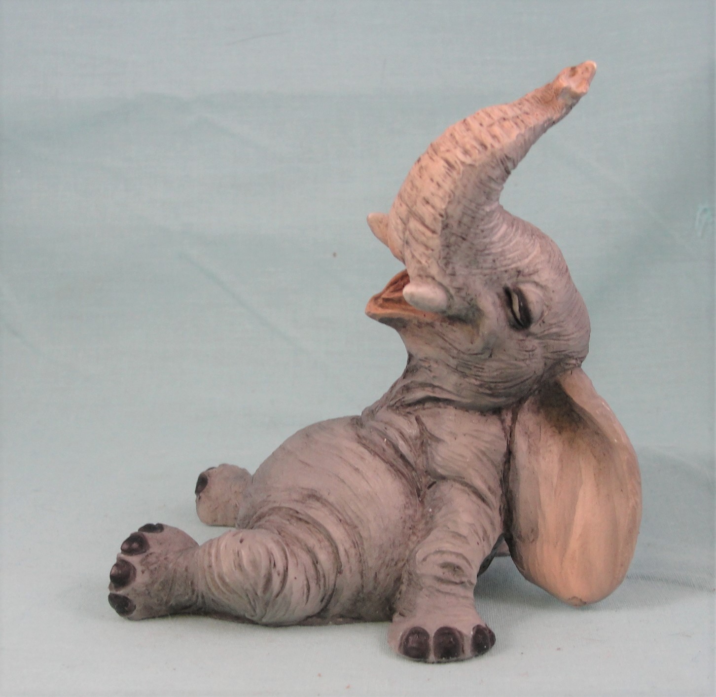Castagna Italy Alabaster Resin Laughing Elephant