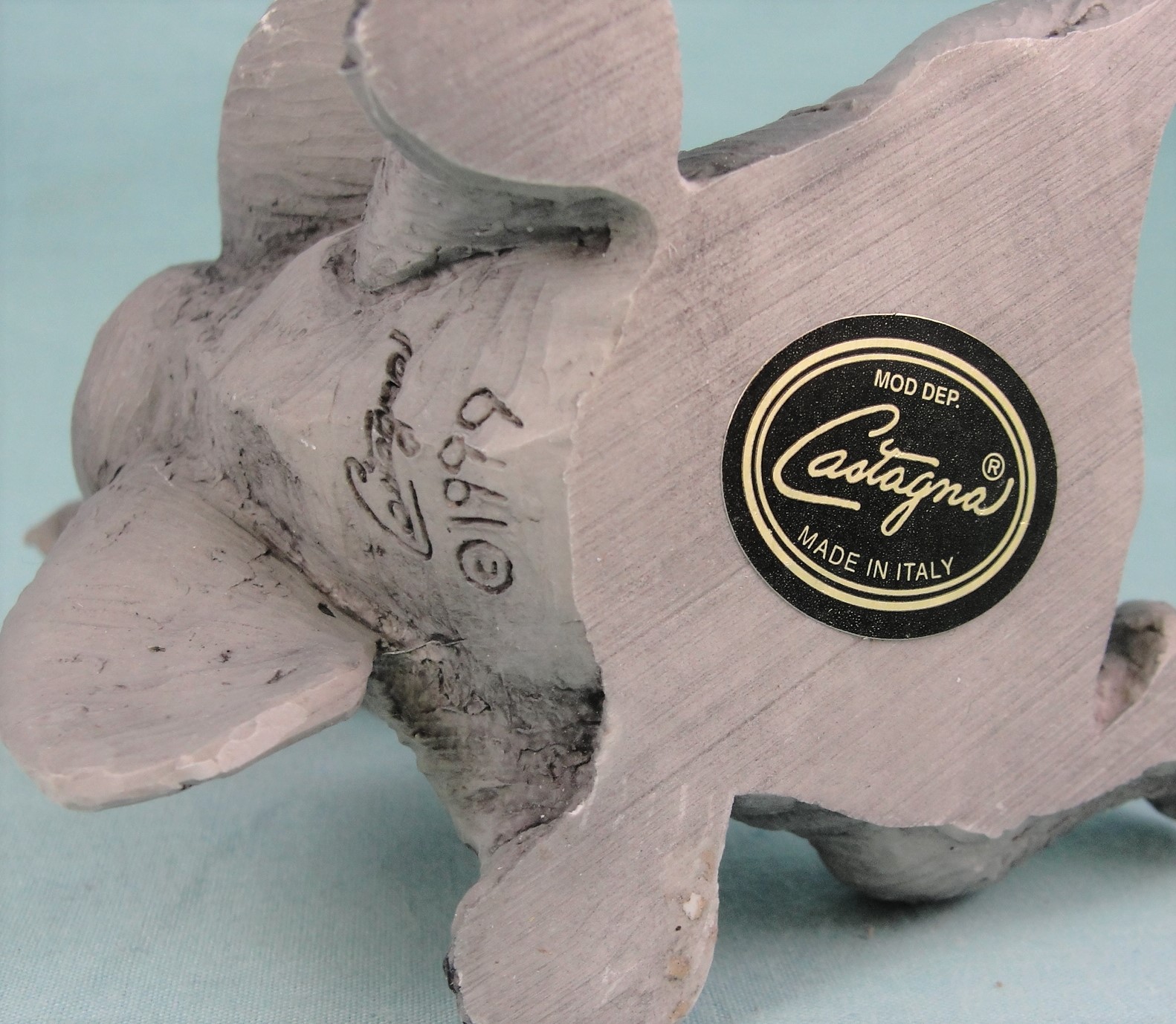 Castagna Italy Alabaster Resin Laughing Elephant
