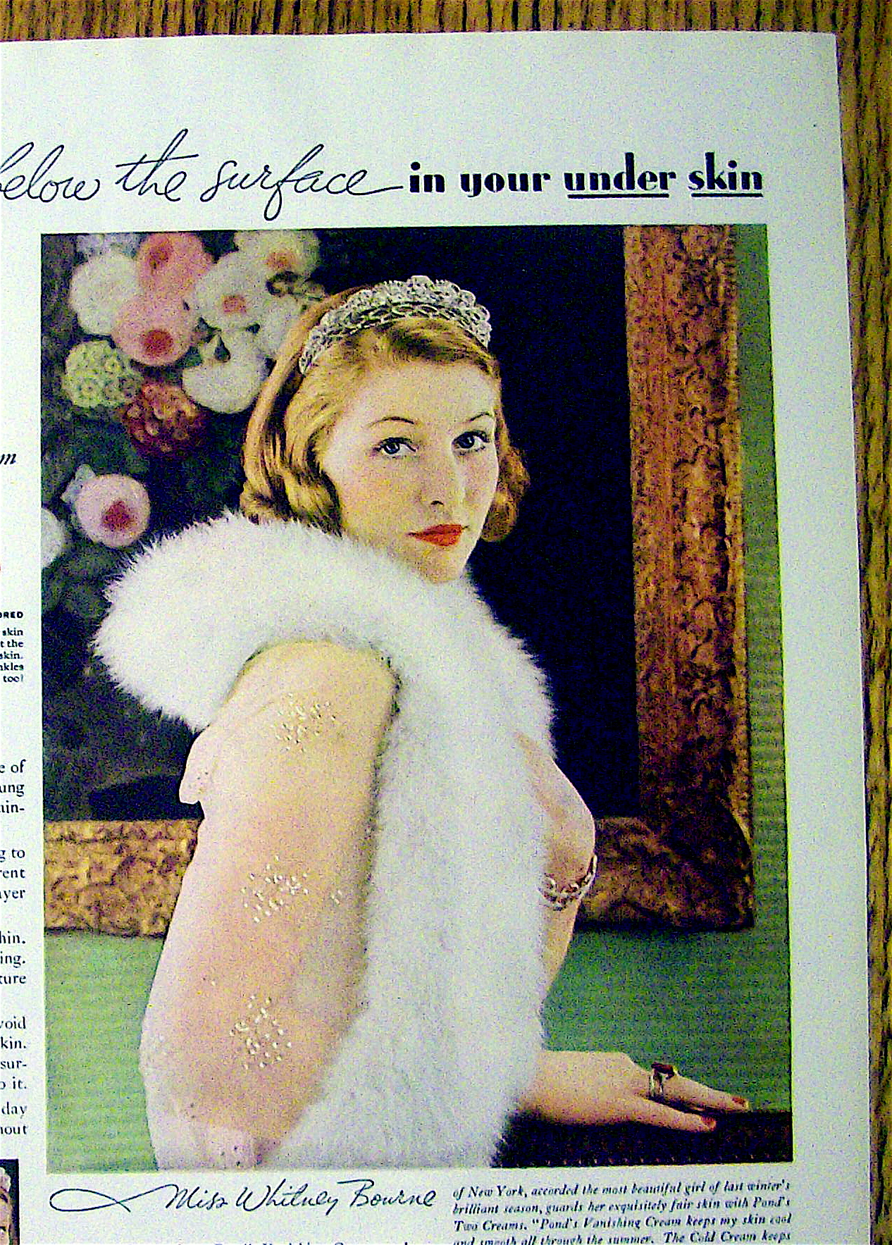 1934 Pond's Cold Cream with Lovely Woman