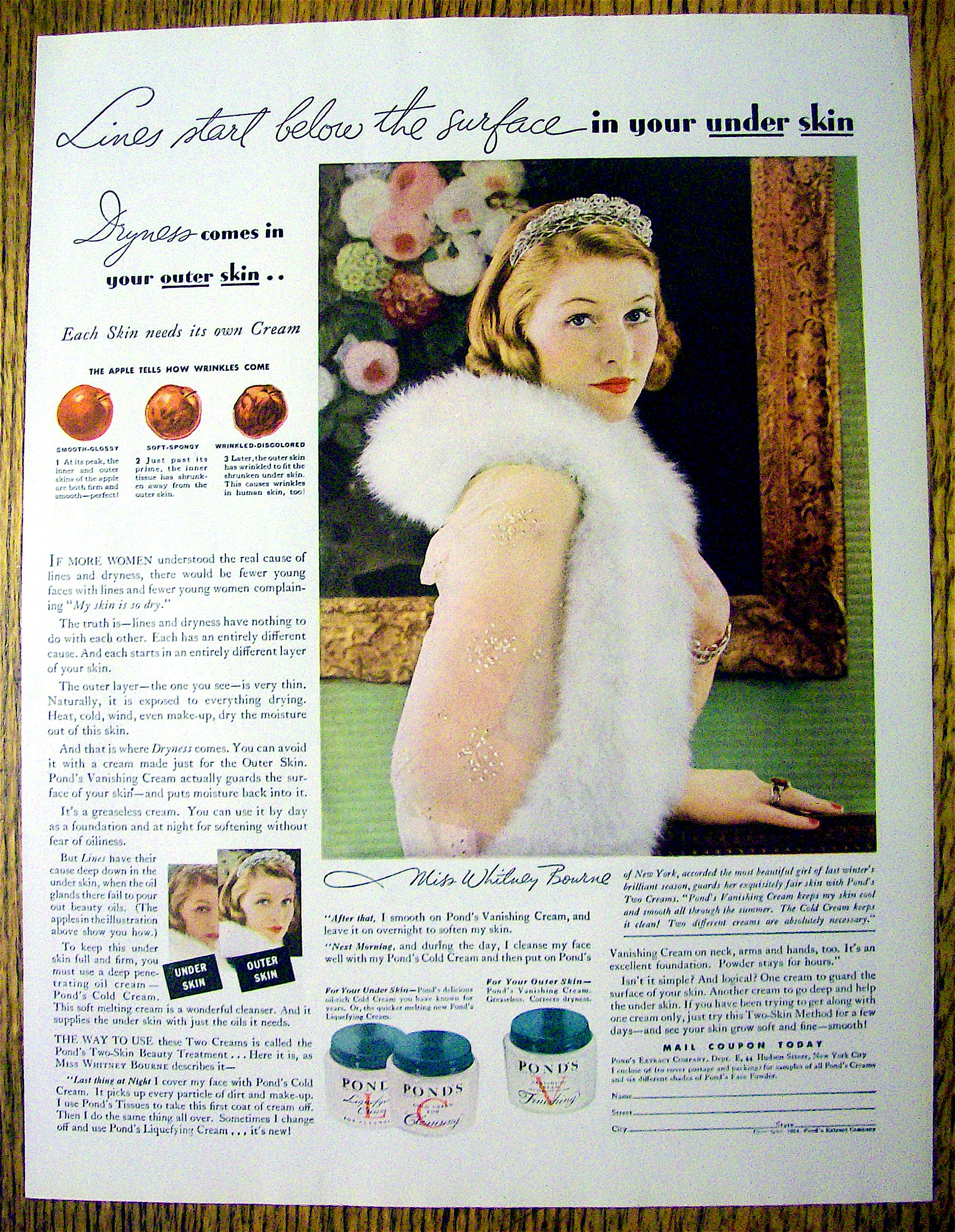 1934 Pond's Cold Cream with Lovely Woman
