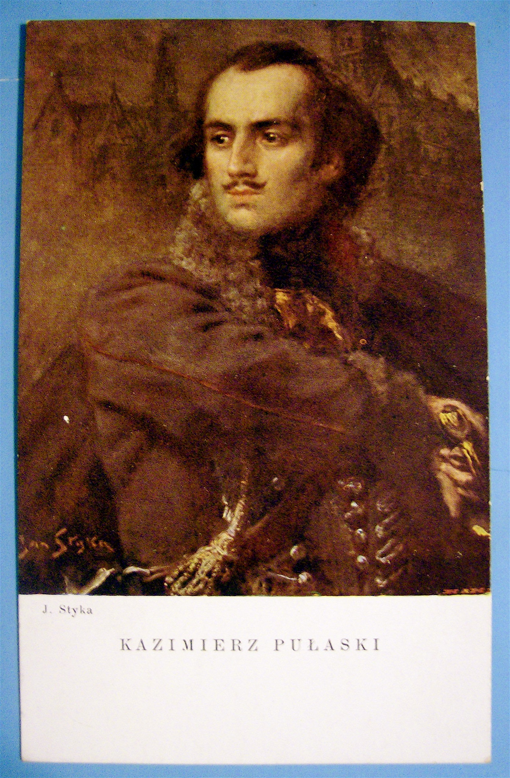 Kazimierz Pulaski Postcard ( J. Styka)