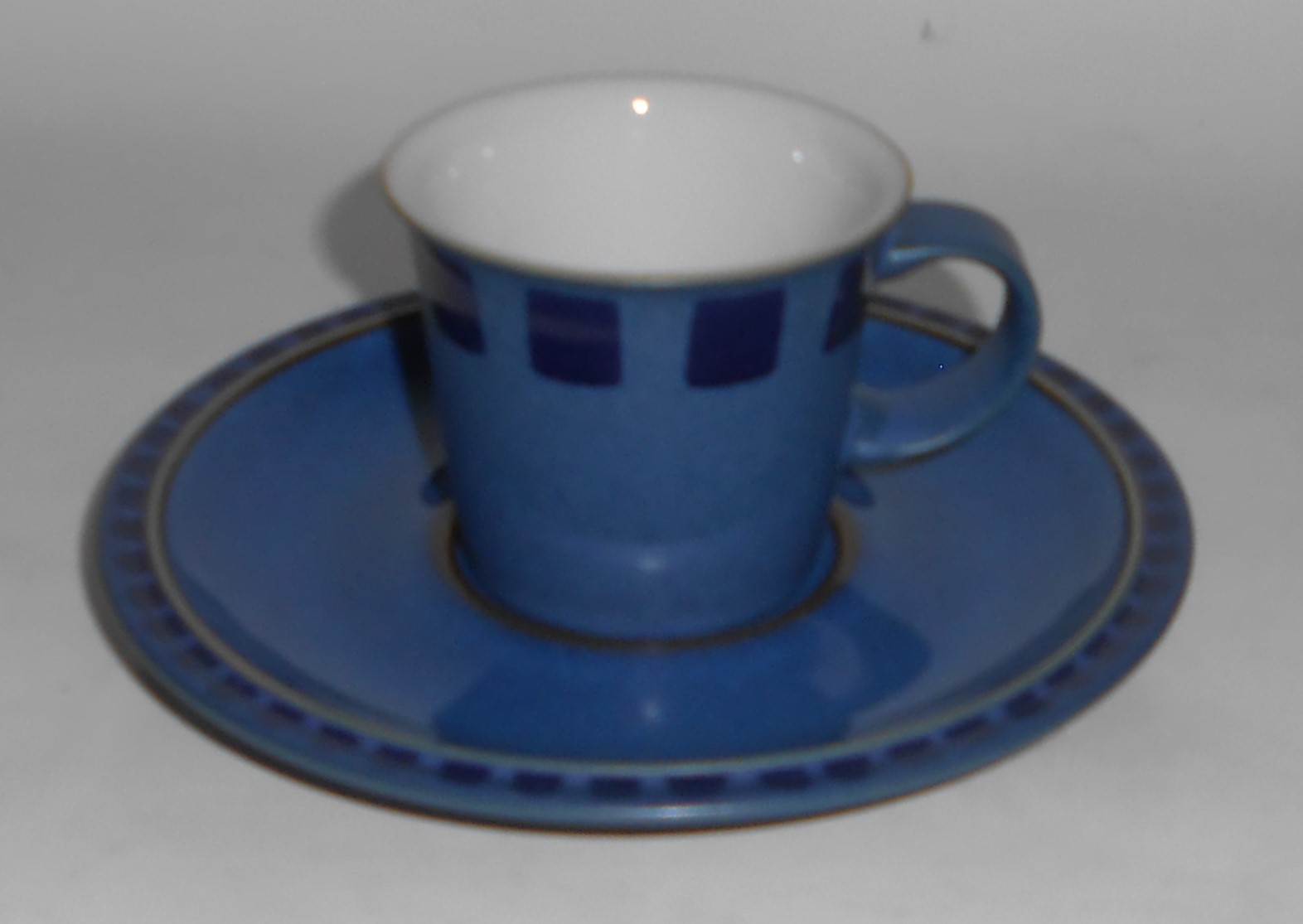 Denby Pottery Stoneware Blue Reflex Demitasse Cup / Sau