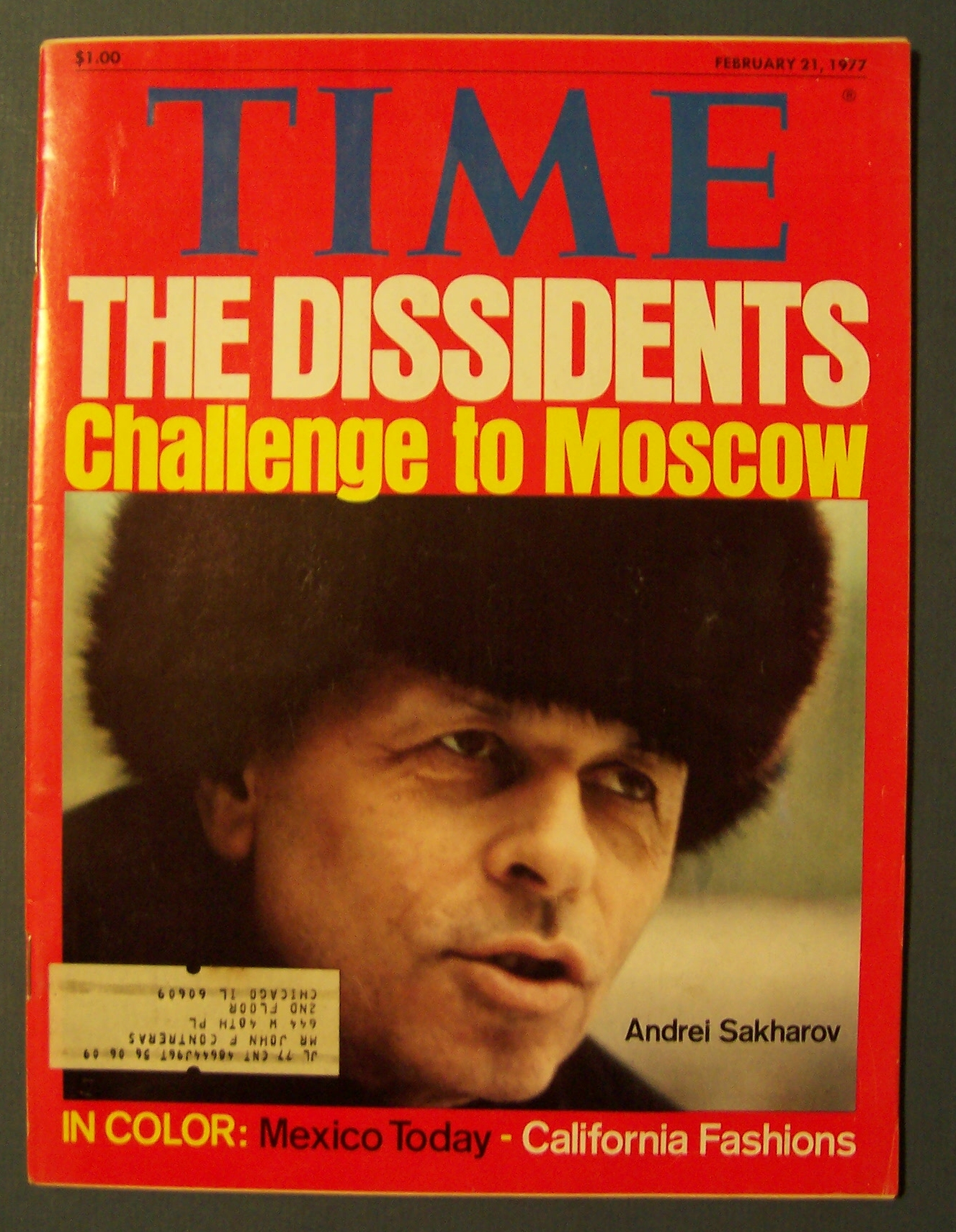 Time Magazine - February 21, 1977 - Andrei Sakharov