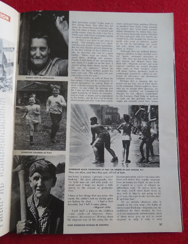 Time Magazine February 14, 1972 Psychiatrist Robert Coles