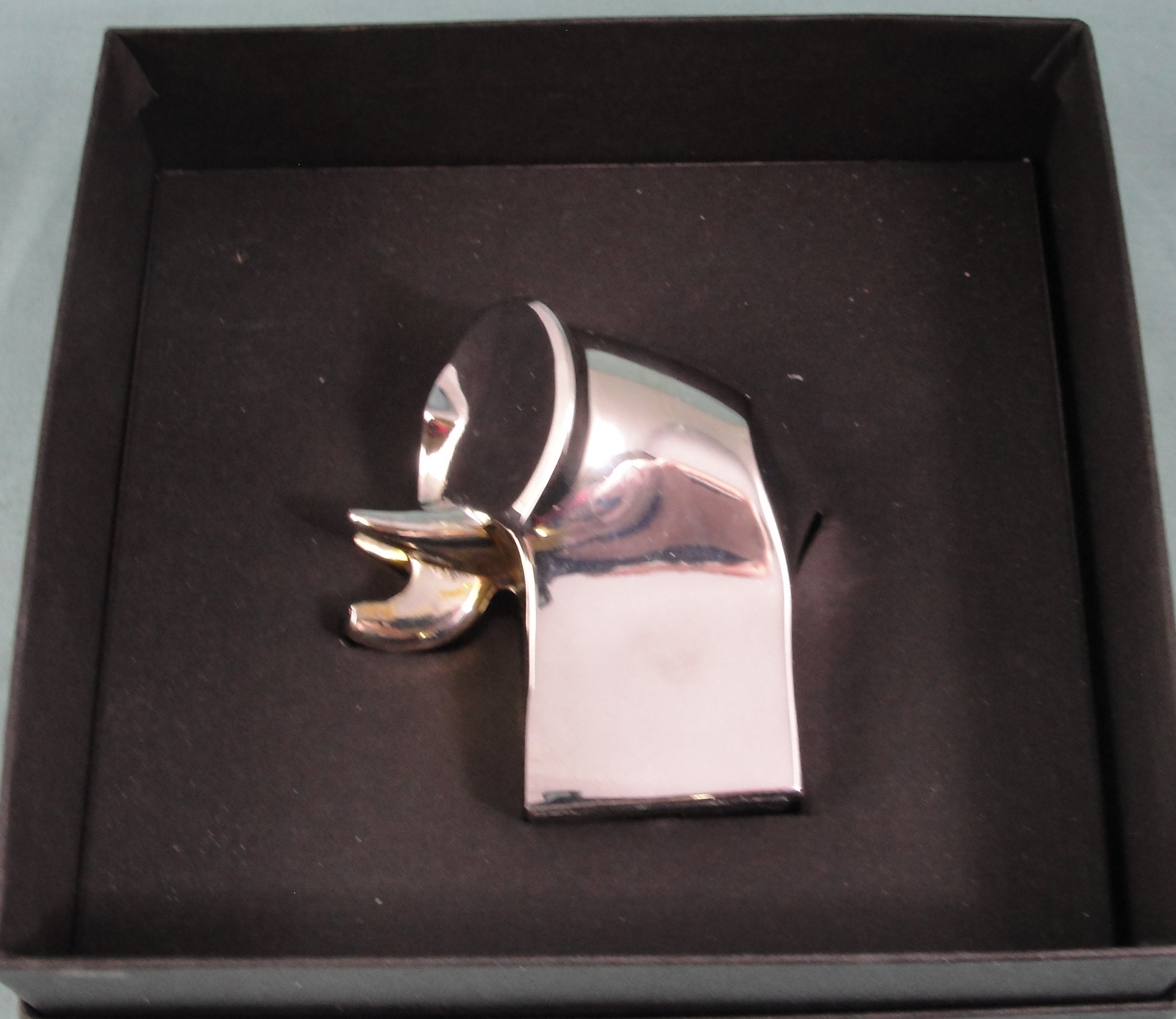 Dansk Silverplate Elephant Paperweight