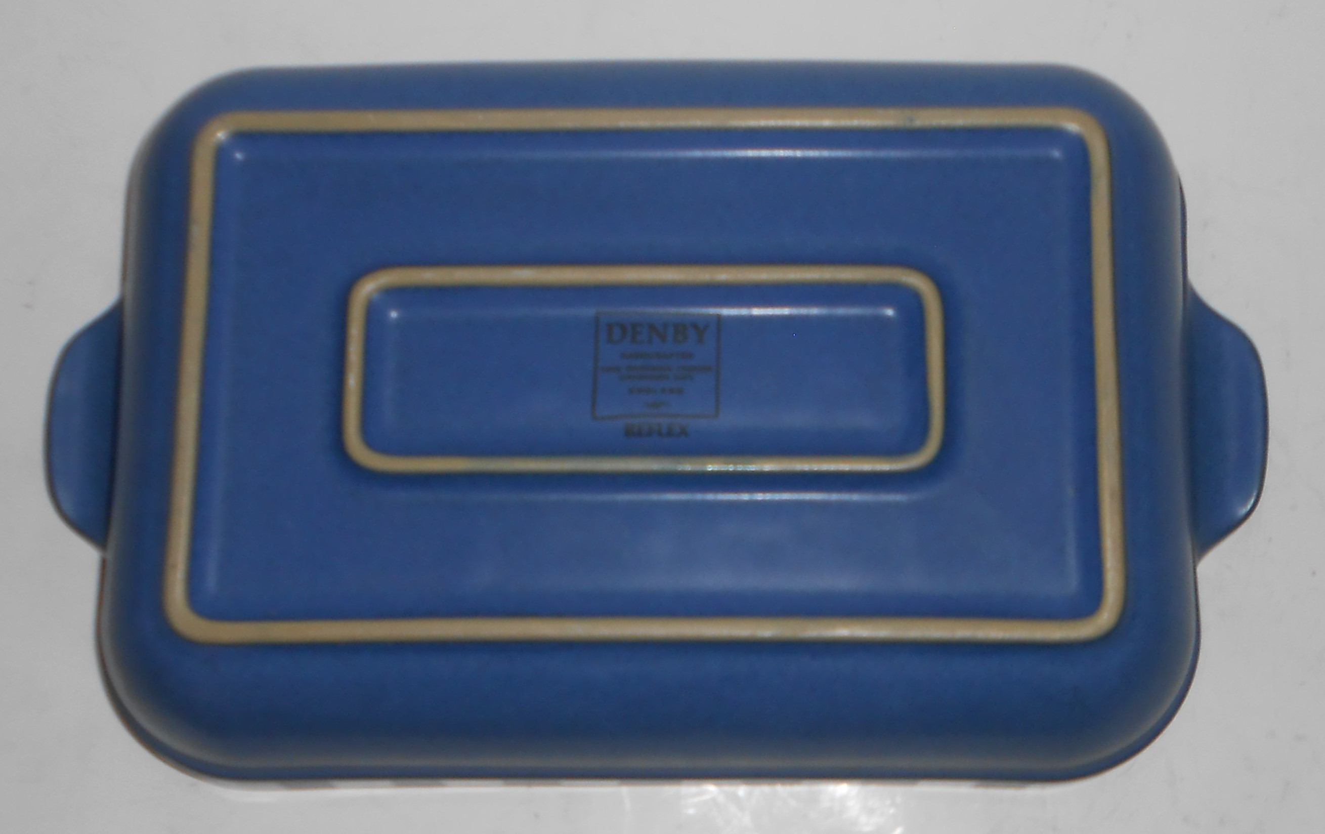 Denby Pottery Stoneware Blue Reflex Lasagna Pan