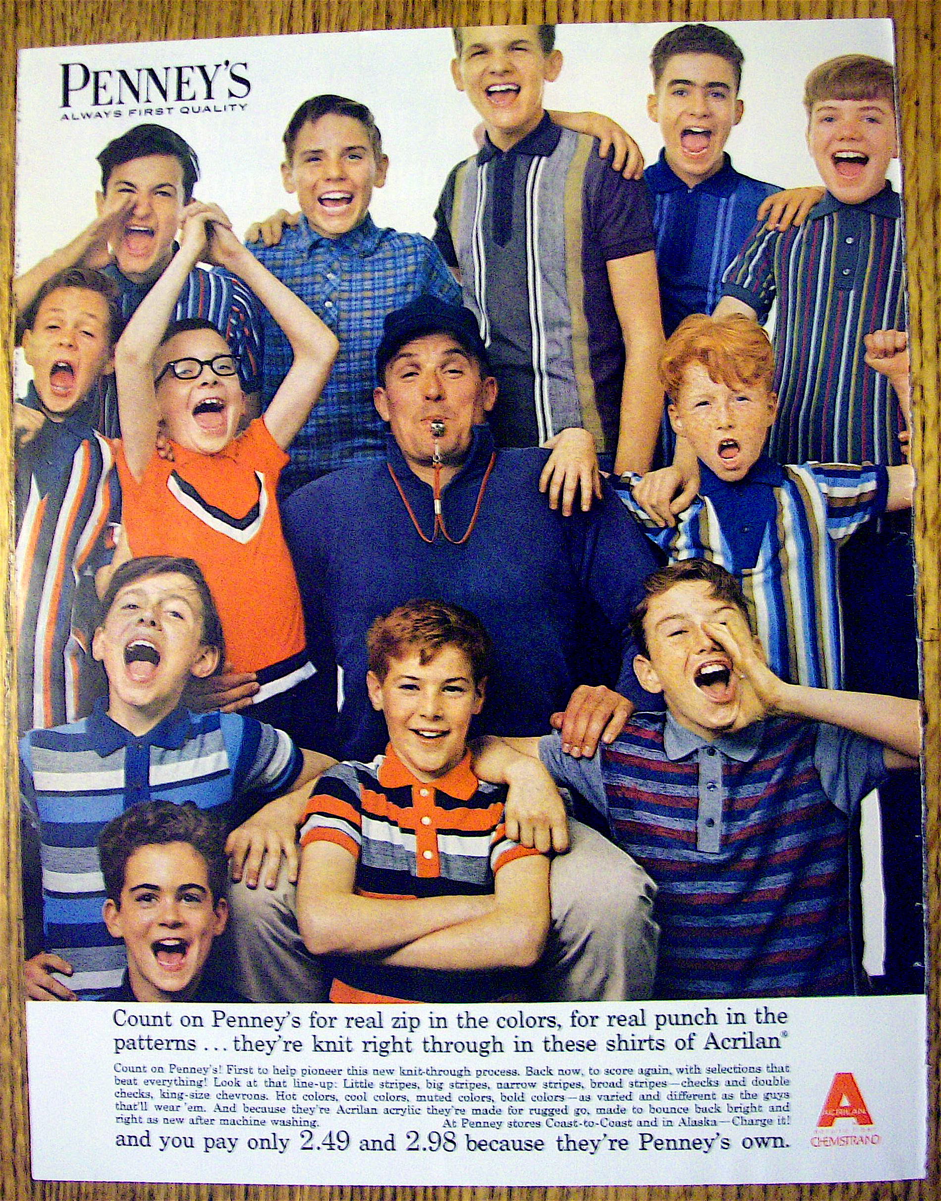 1963 Penney's with Coach & His Team