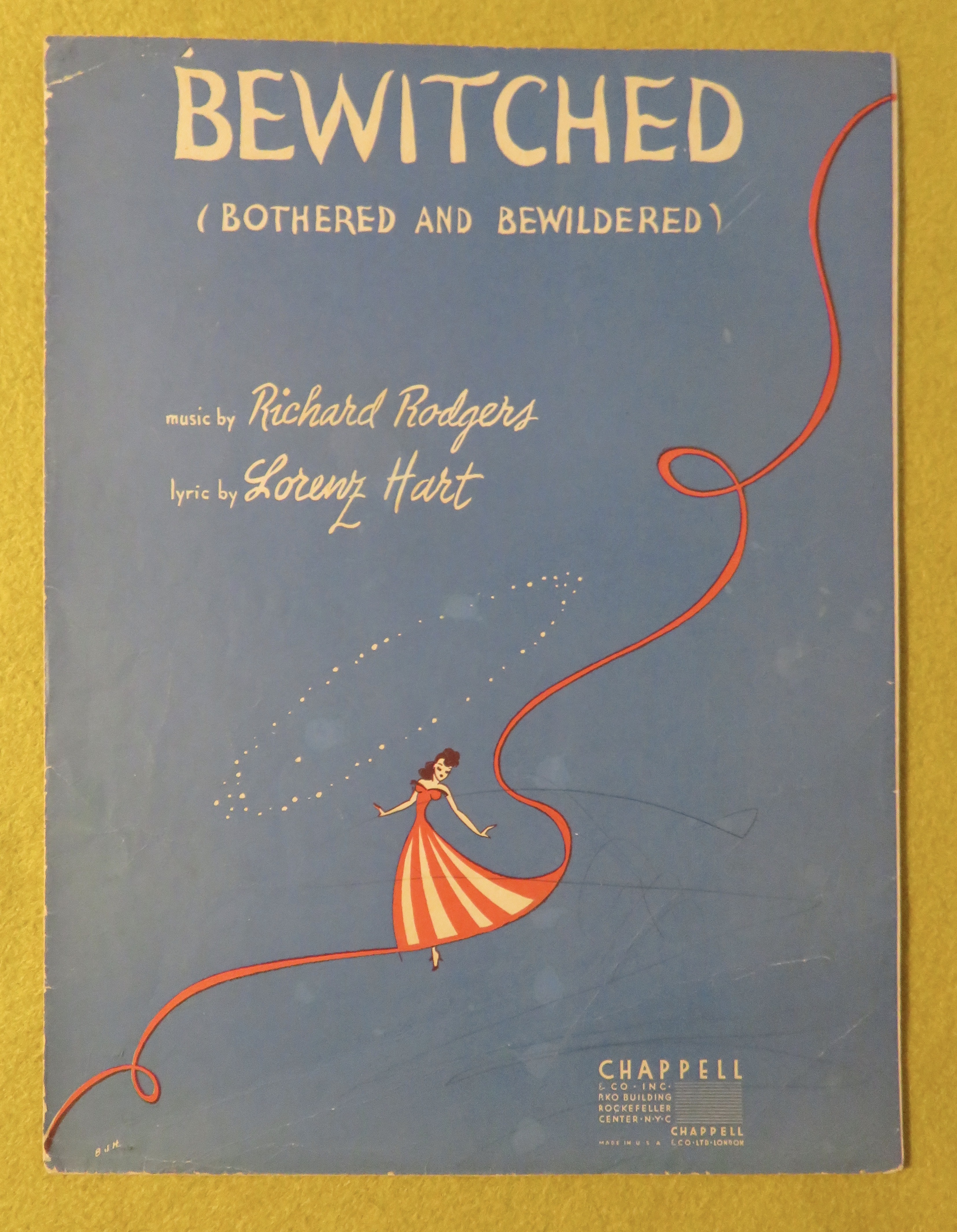 Sheet Music For 1941 Bewitched (Bothered & Bewildered)