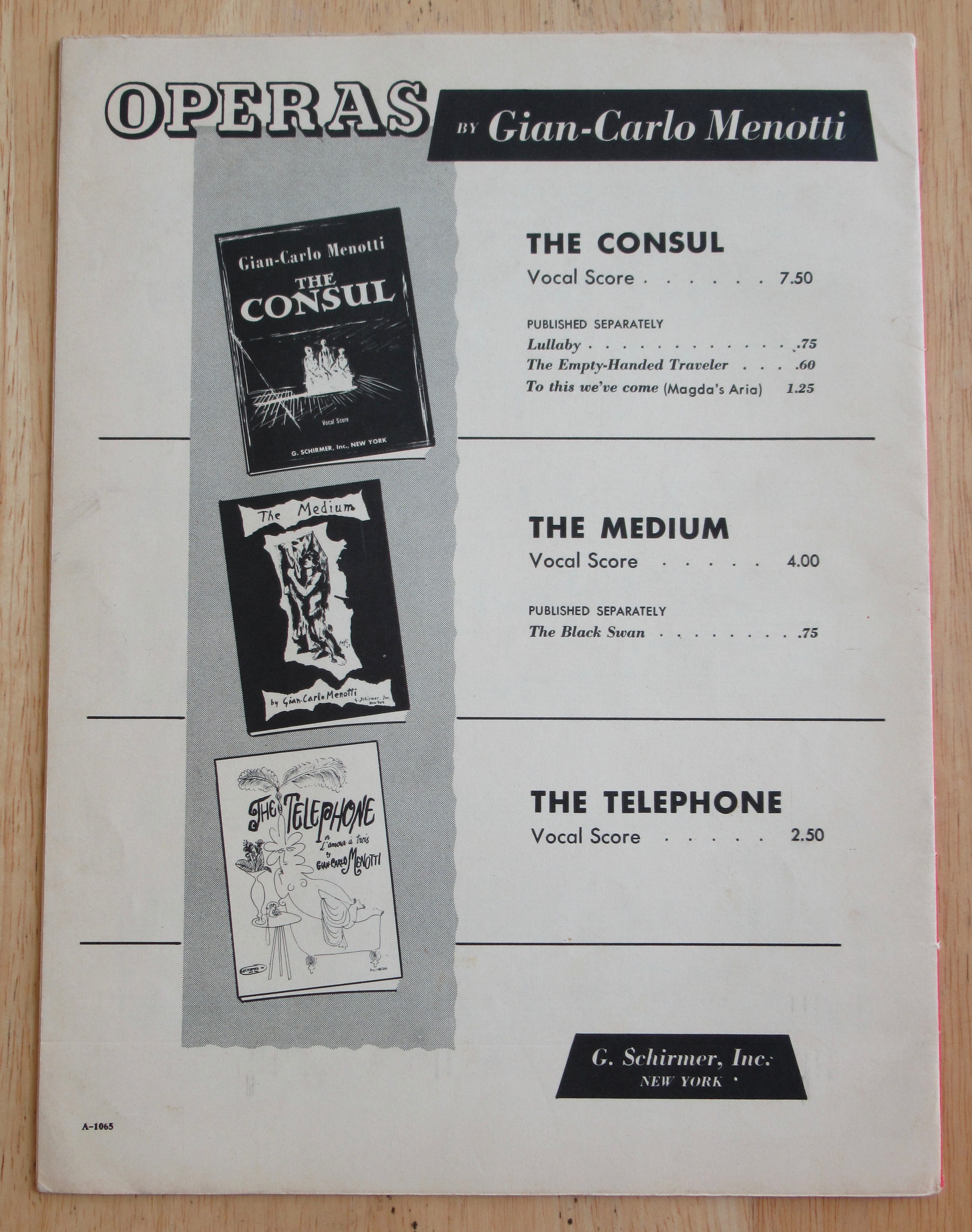 1950 To This We've Come (Magda's Aria) Sheet Music