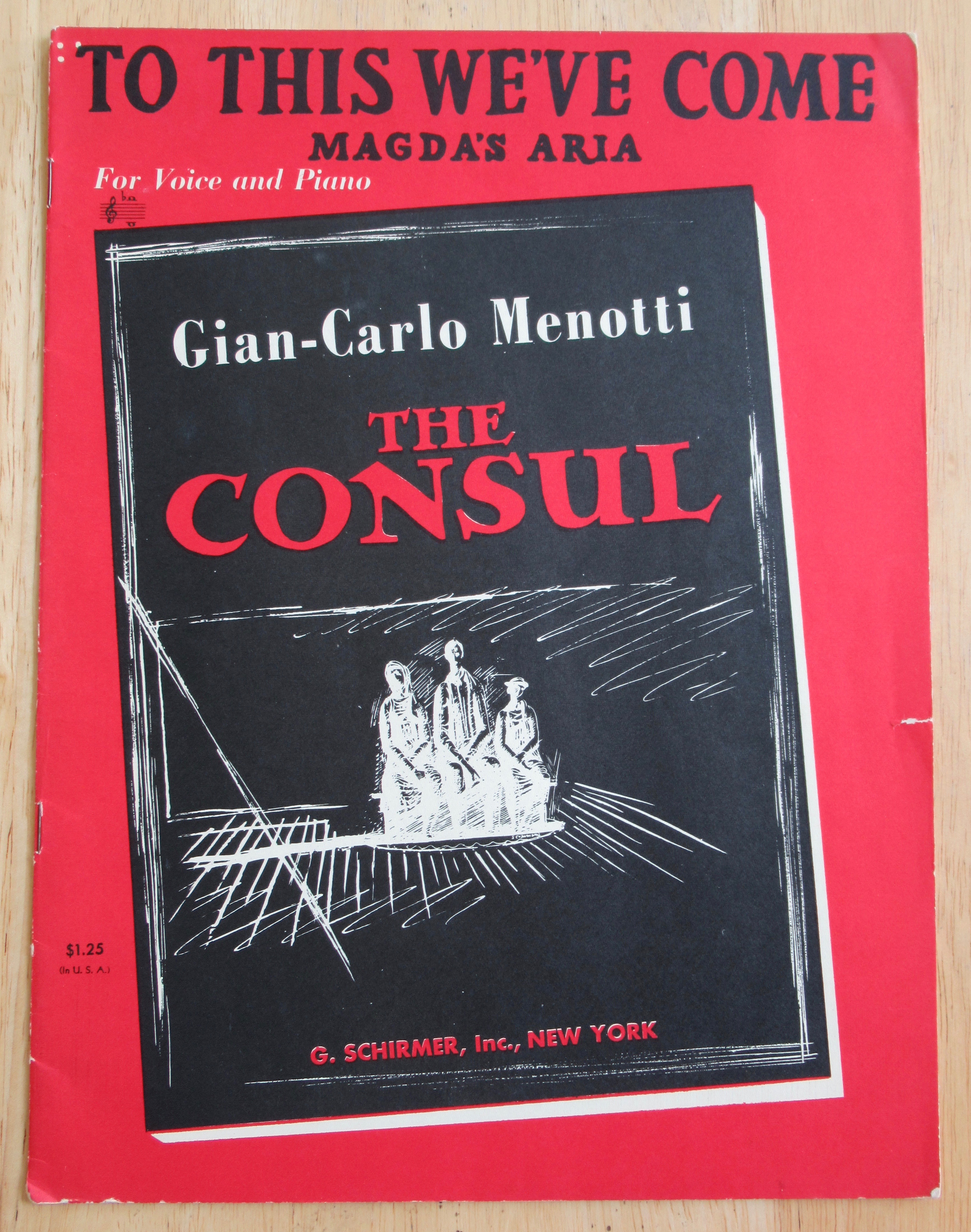 1950 To This We've Come (Magda's Aria) Sheet Music