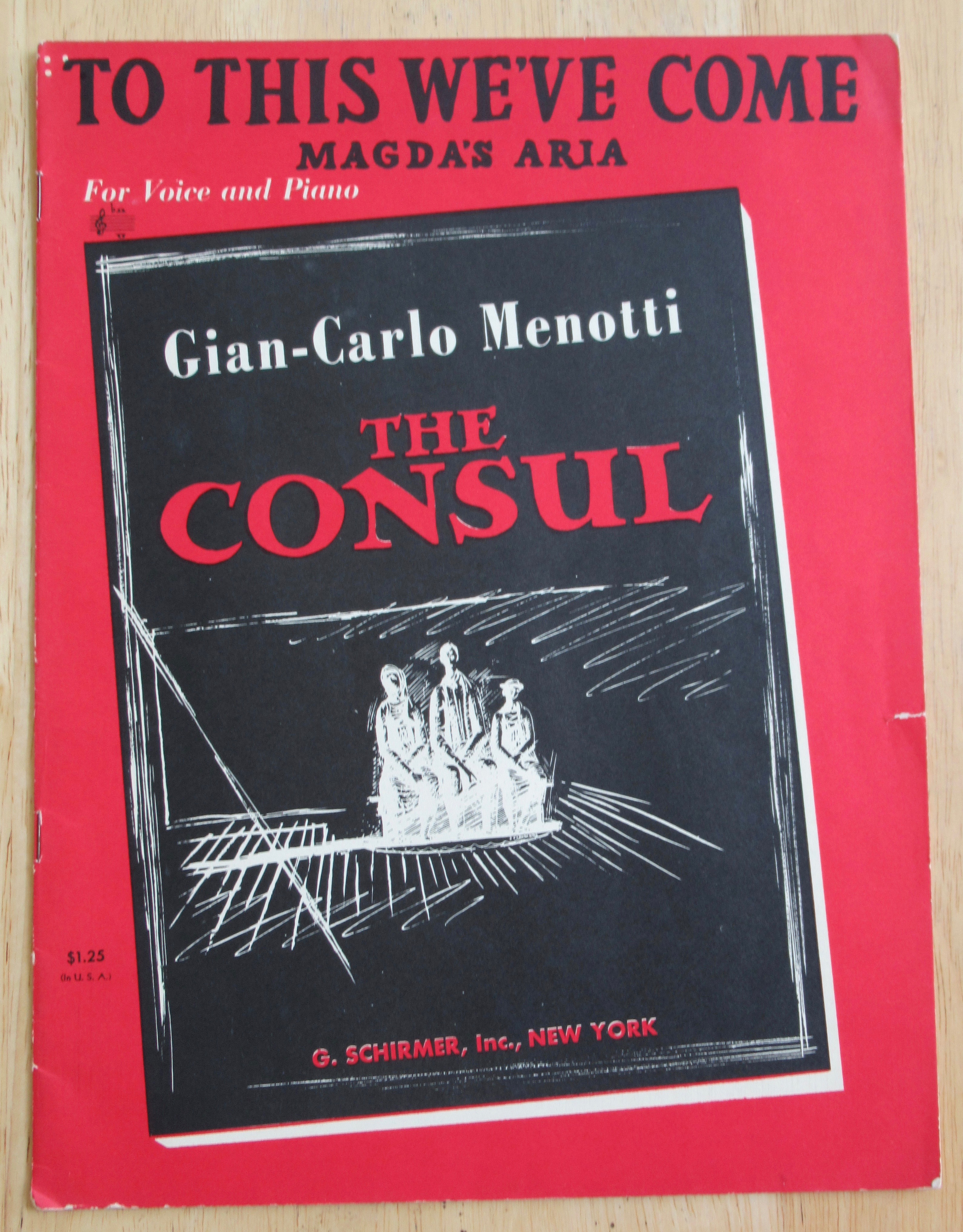 1950 To This We've Come (Magda's Aria) Sheet Music