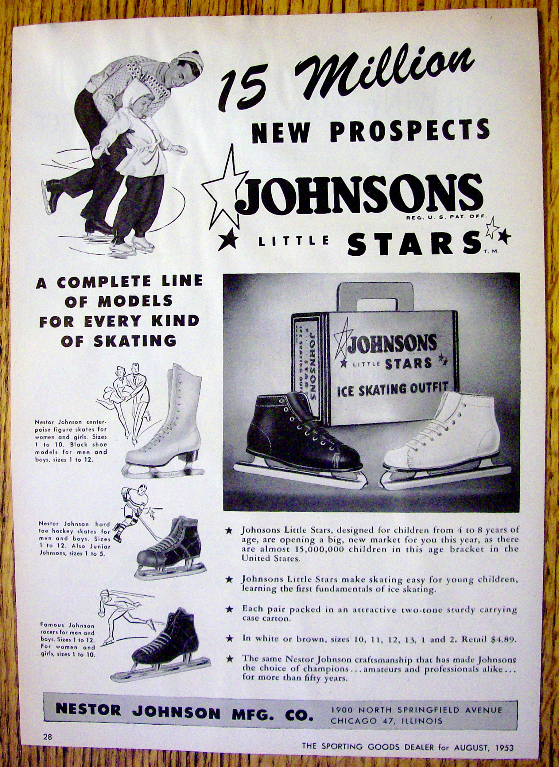 1953 Johnson's Little Stars with Ice Skates