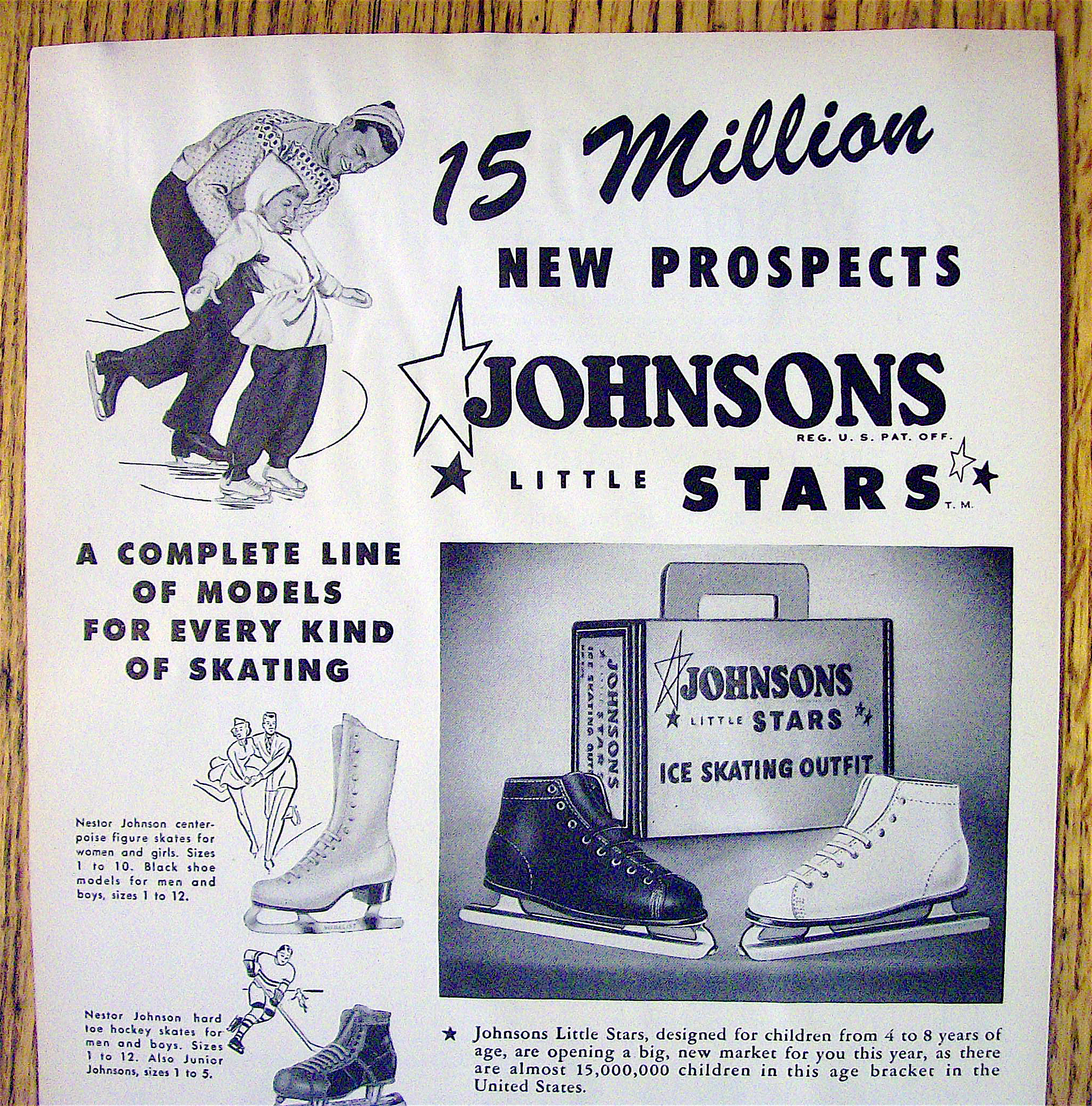 1953 Johnson's Little Stars with Ice Skates