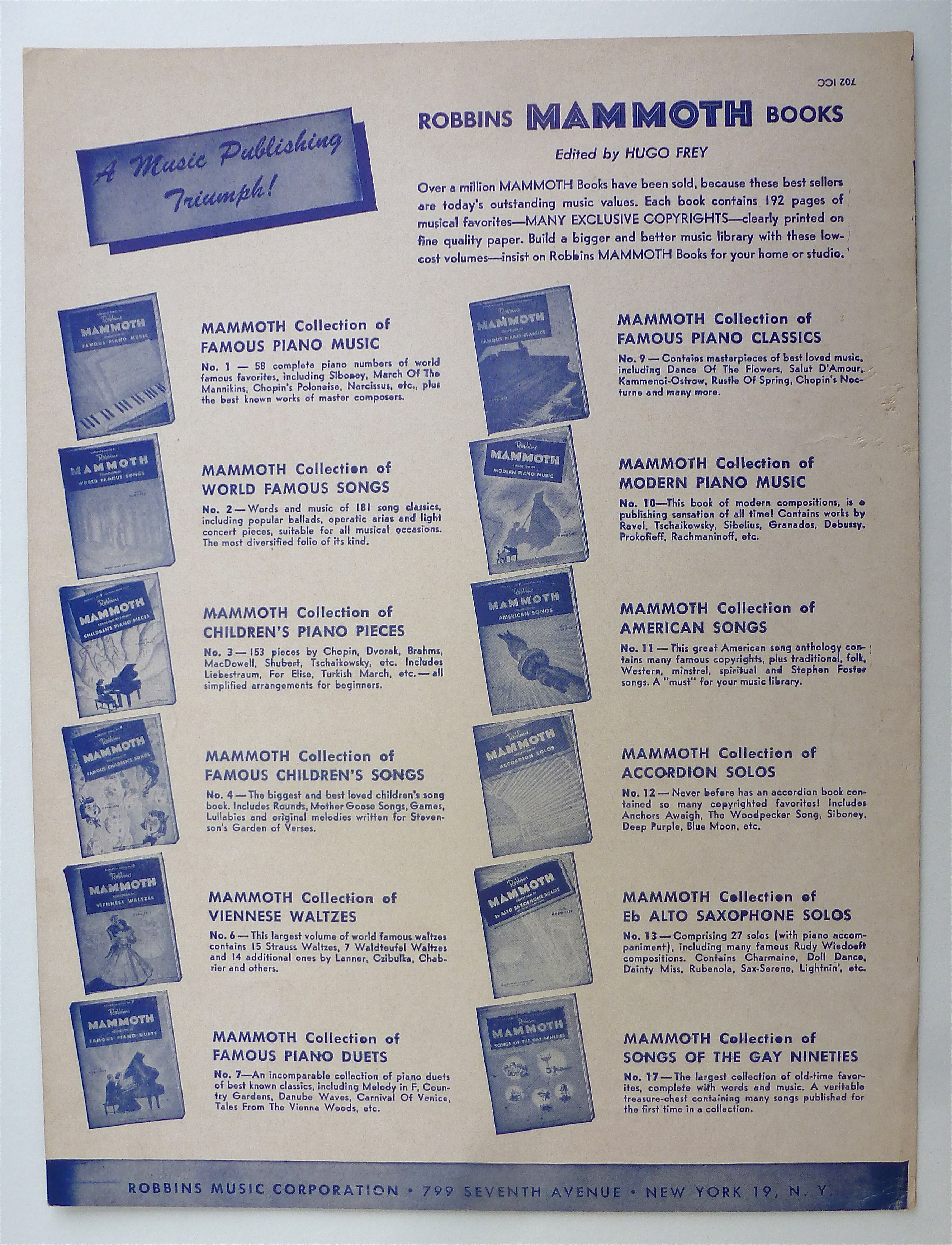 Sheet Music For 1949 Through A Long & Sleepless Night
