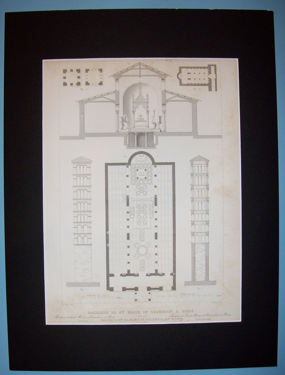 Basilique De St Marie In Cosmedin, A. Rome (Lithograph)