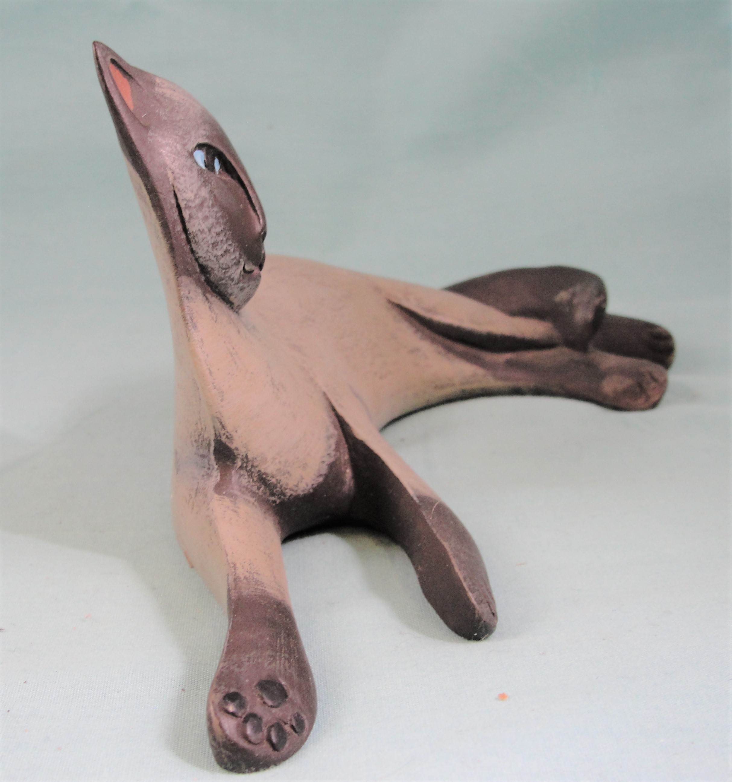 Lynda Pleet Menagerie Angular Lying Siamese Cat