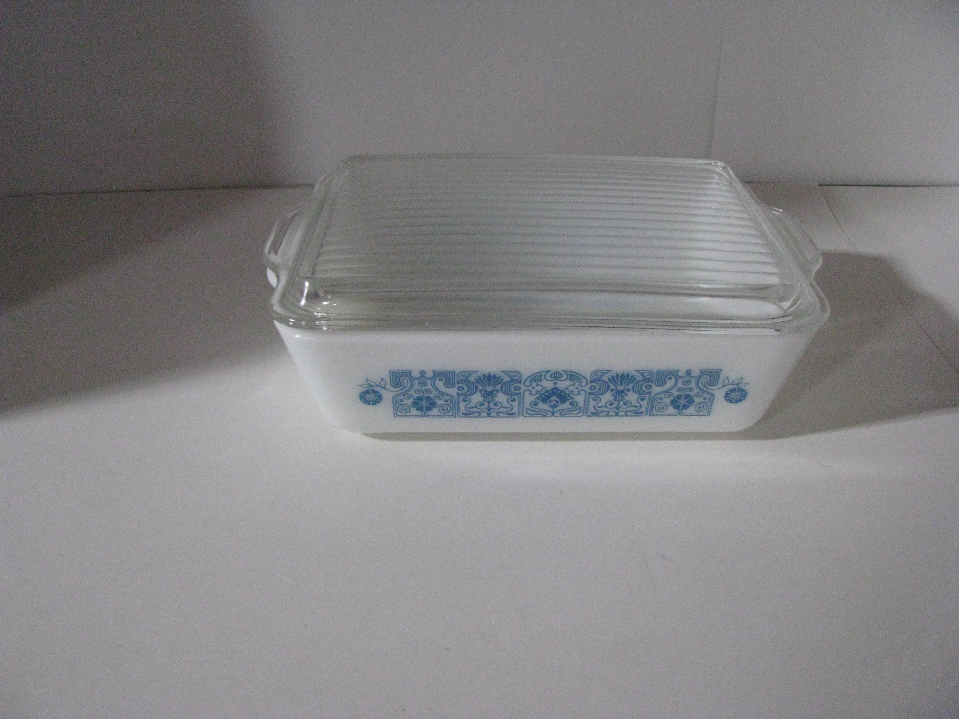 Vintage Pyrex Horizon Blue Refrigerator Dish