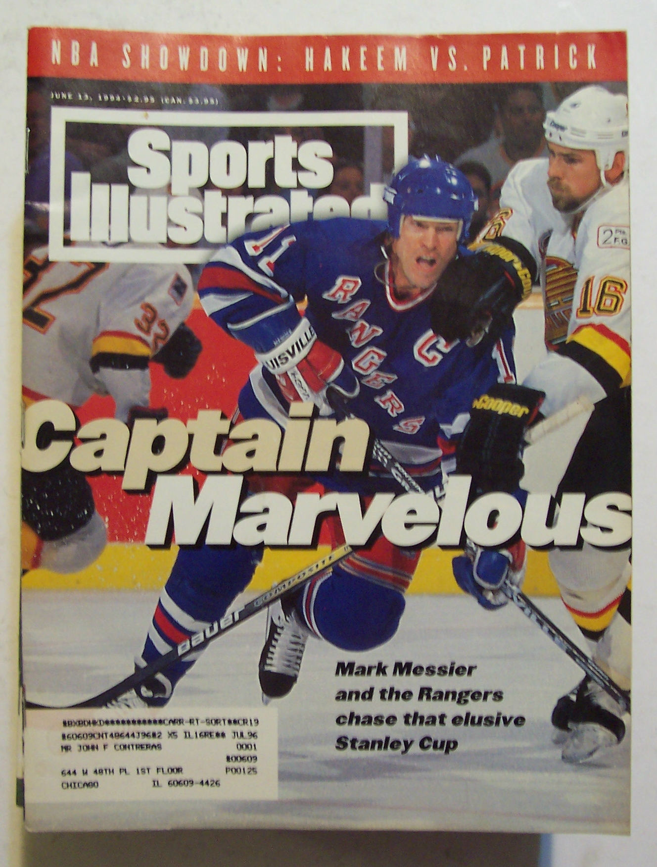 Sports Illustrated Magazine-June 13, 1994-Mark Messier