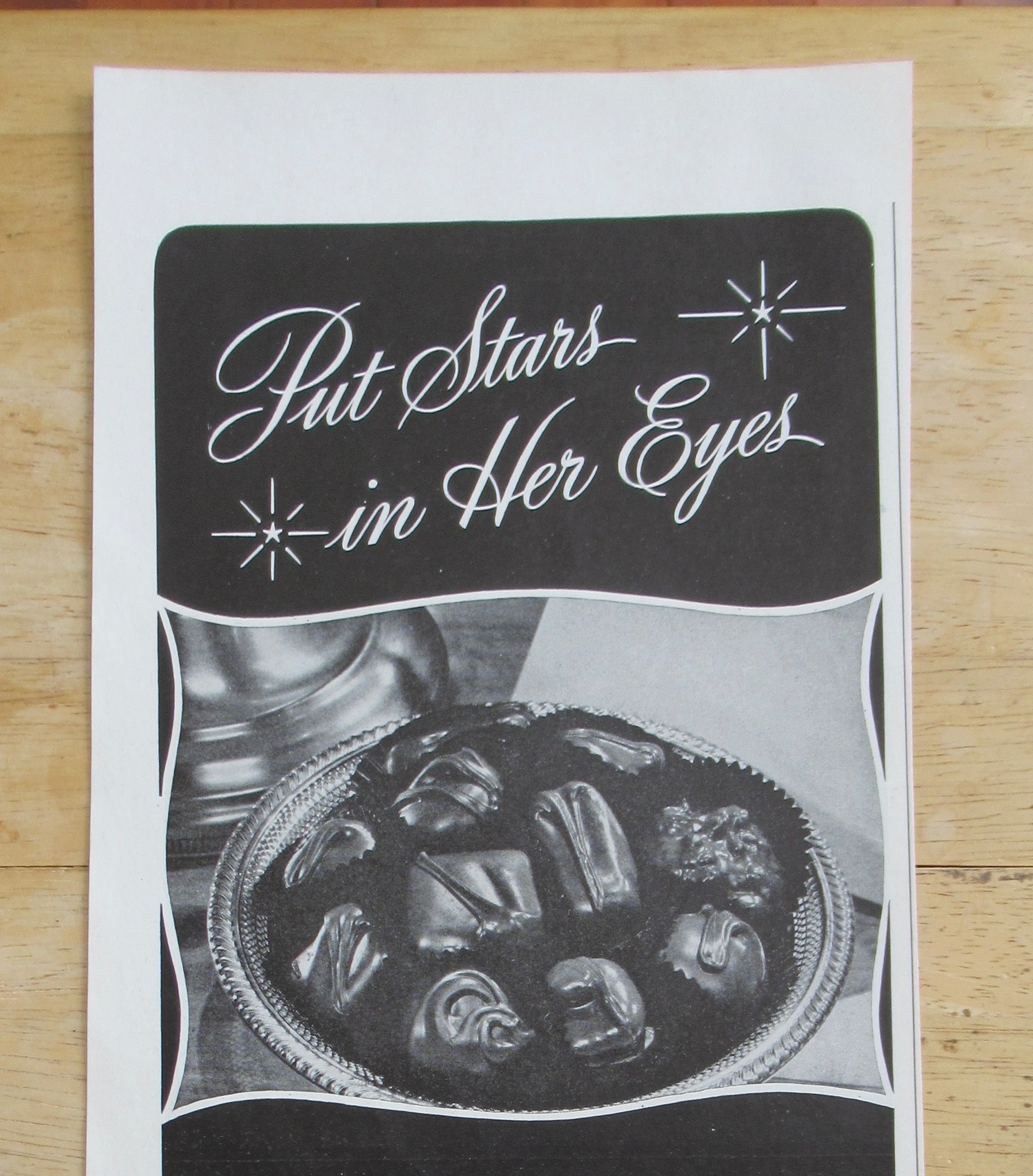 1947 Gilbert Chocolates with Chocolates on a Plate