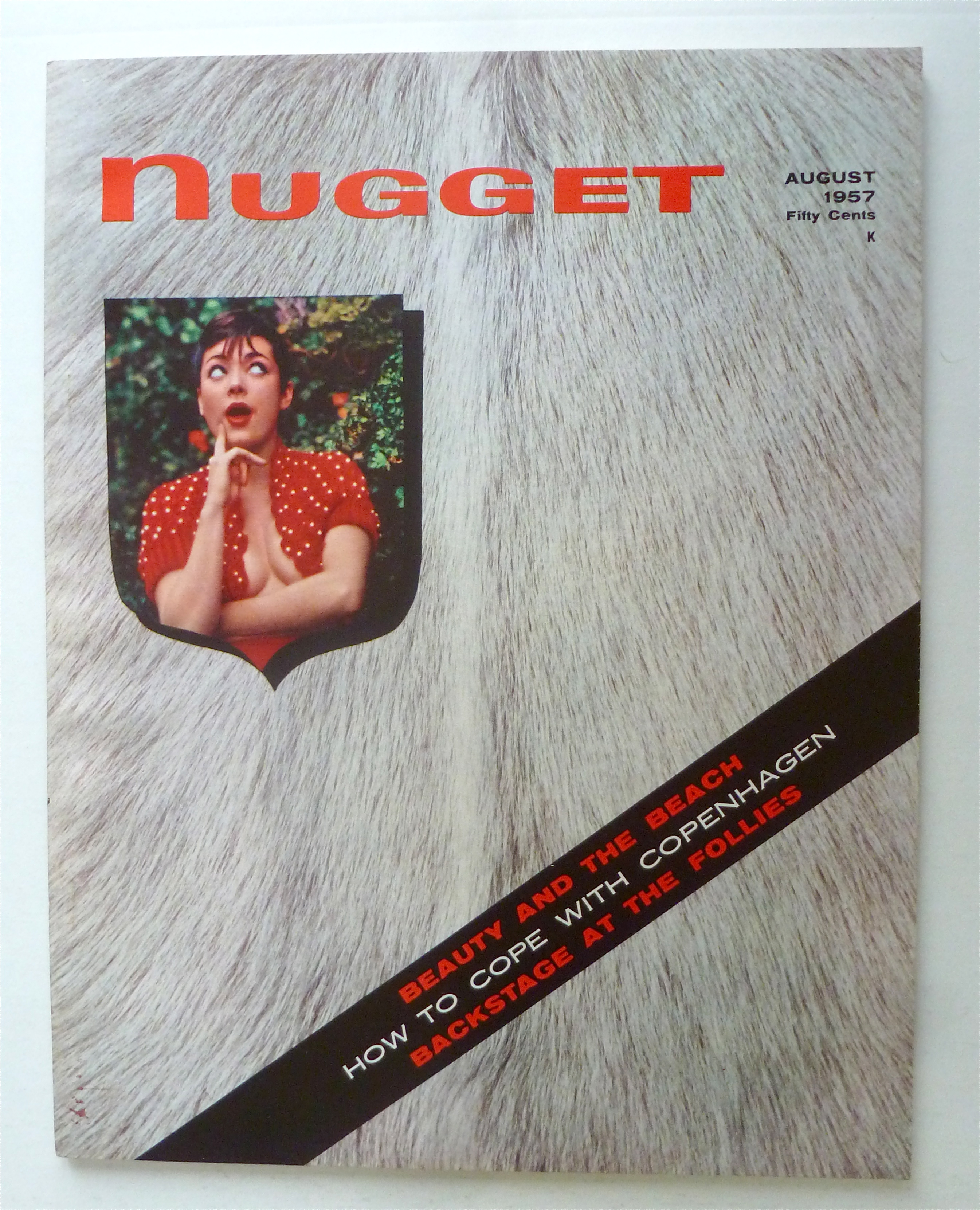 Nugget Magazine August 1957 Beauty & The Beach