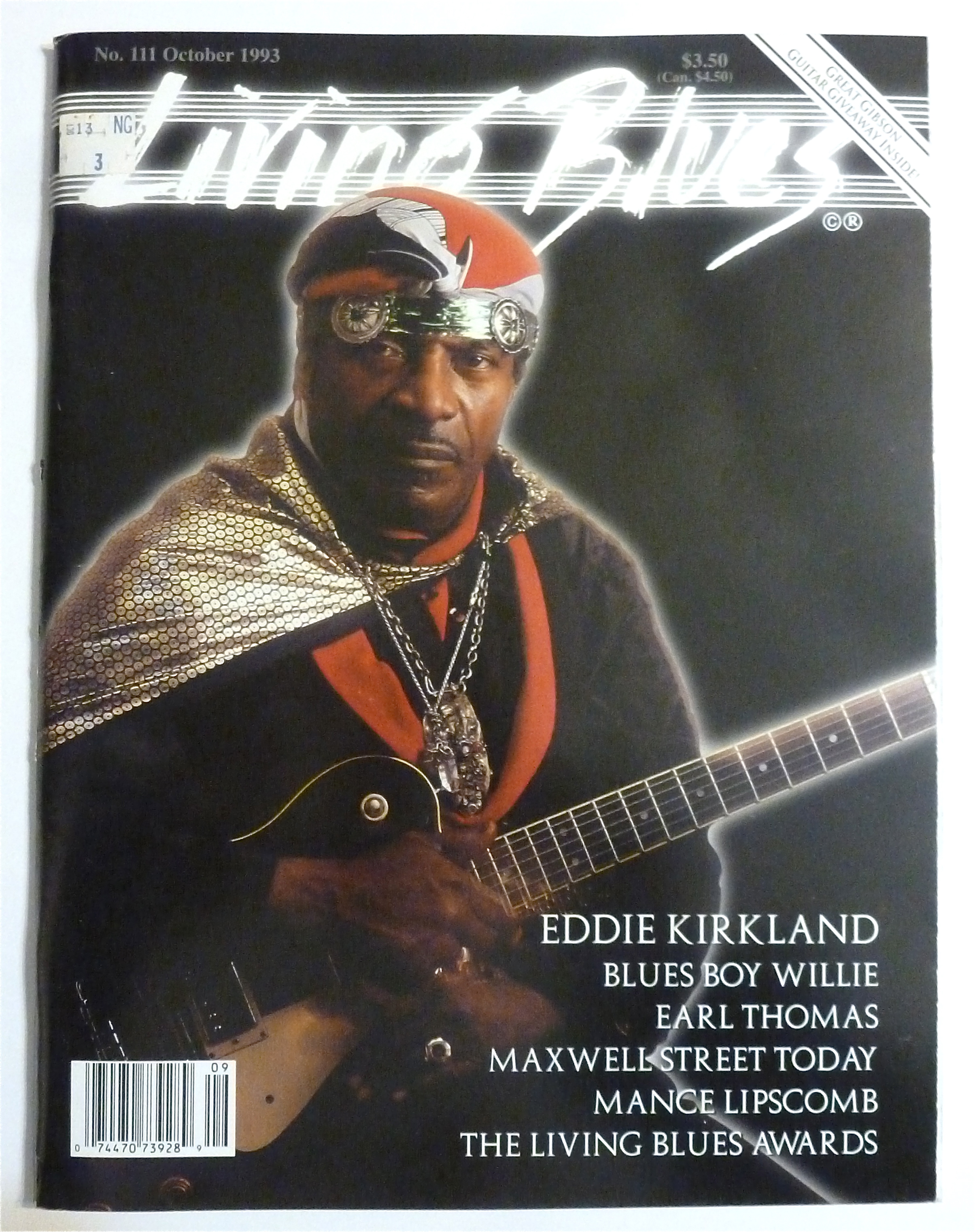 Living Blues Magazine October 1993 Eddie Kirkland