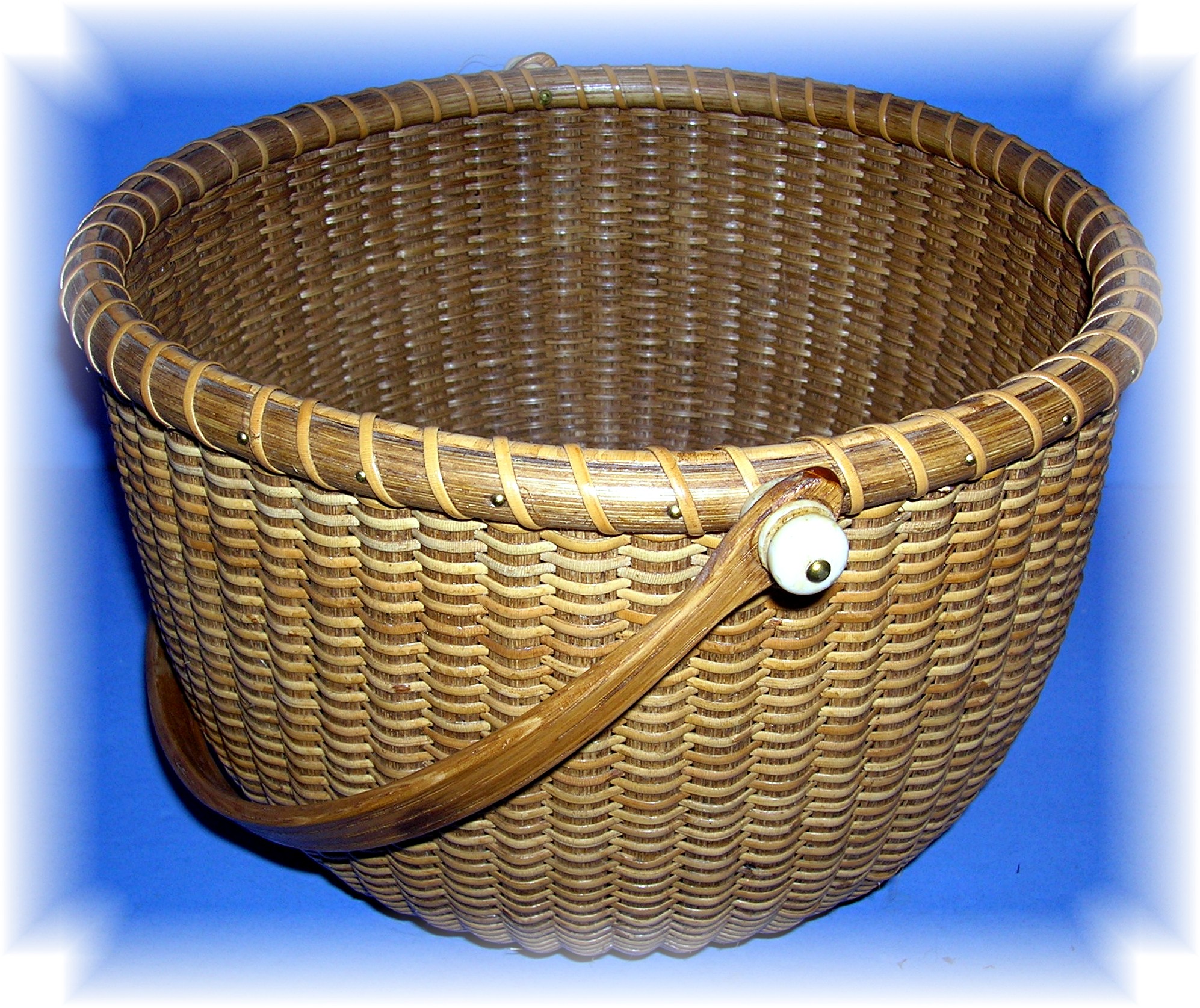 Basket Hand Made Nantucket  Signed JK