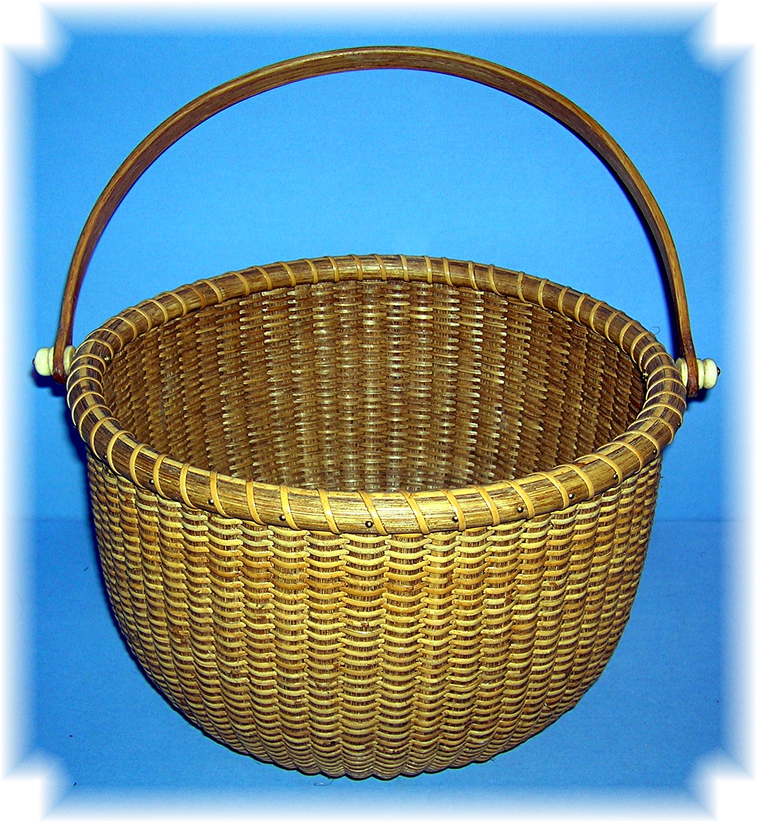 Basket Hand Made Nantucket Signed JK