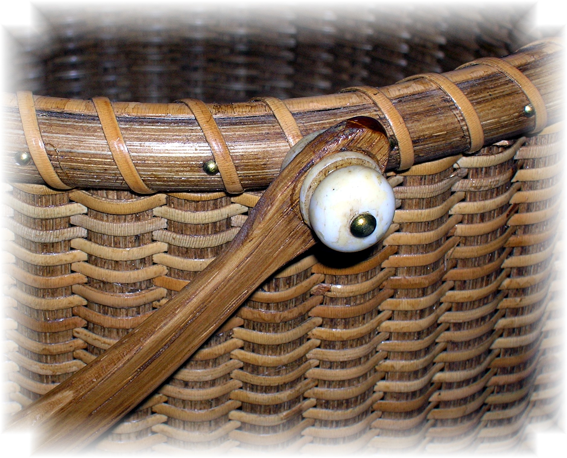Basket Hand Made Nantucket  Signed JK