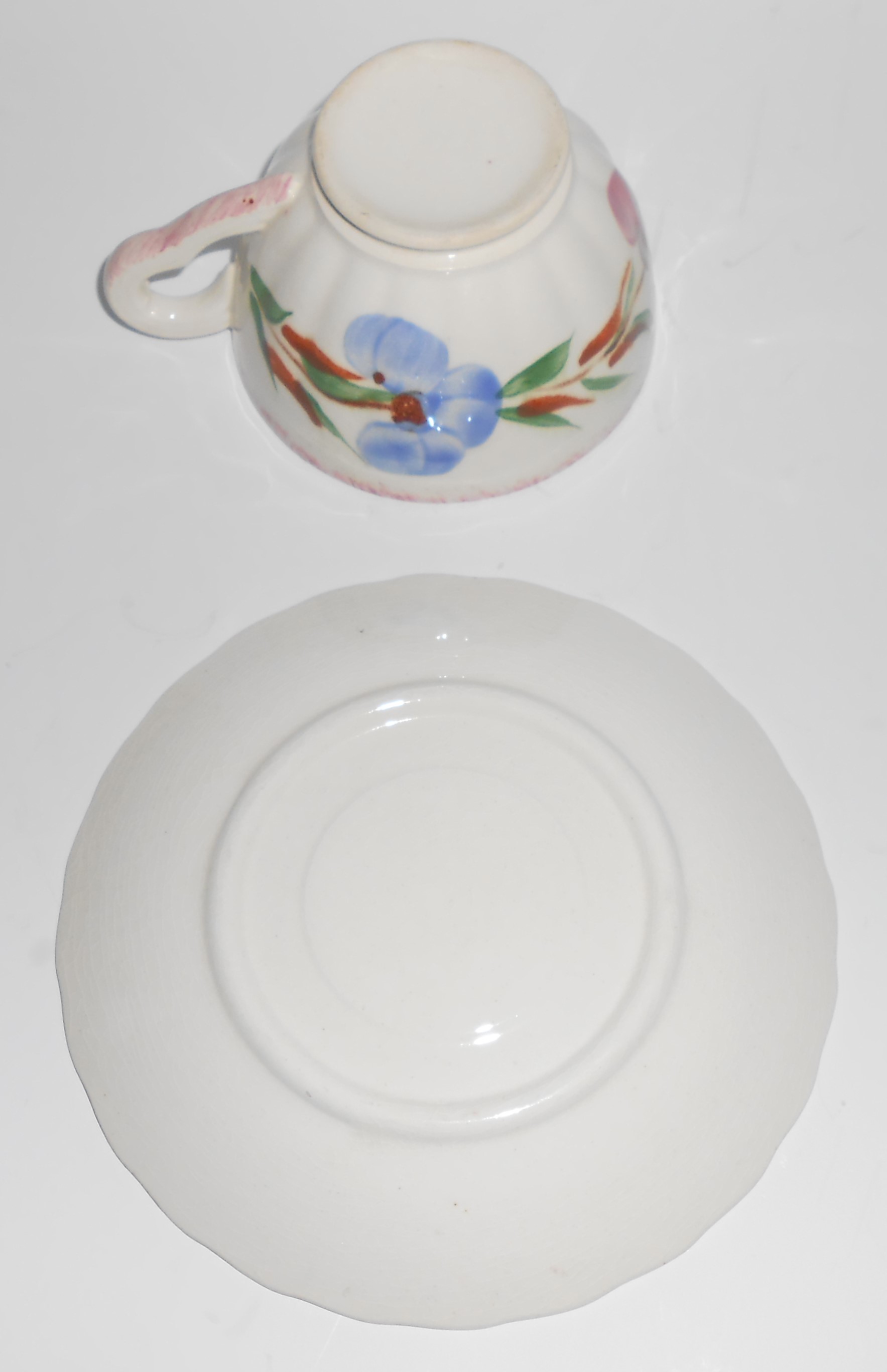 Blue Ridge Pottery Sweet Pea Cup & Saucer Set