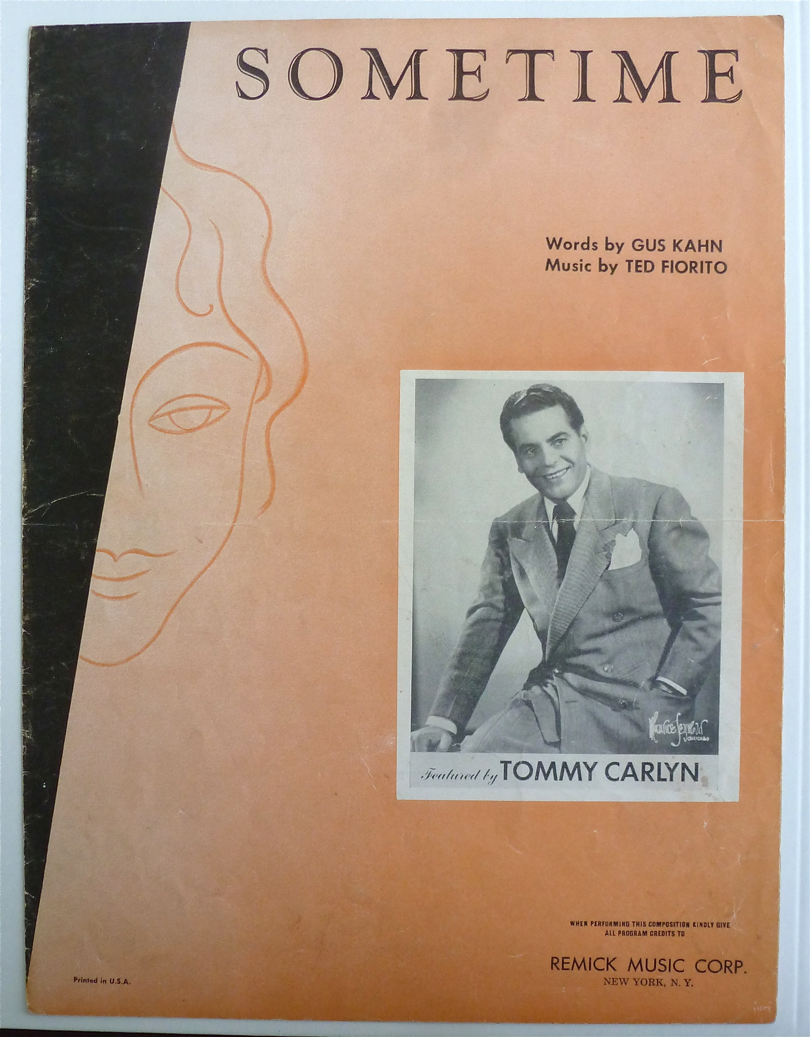 Sheet Music For 1925 Sometime