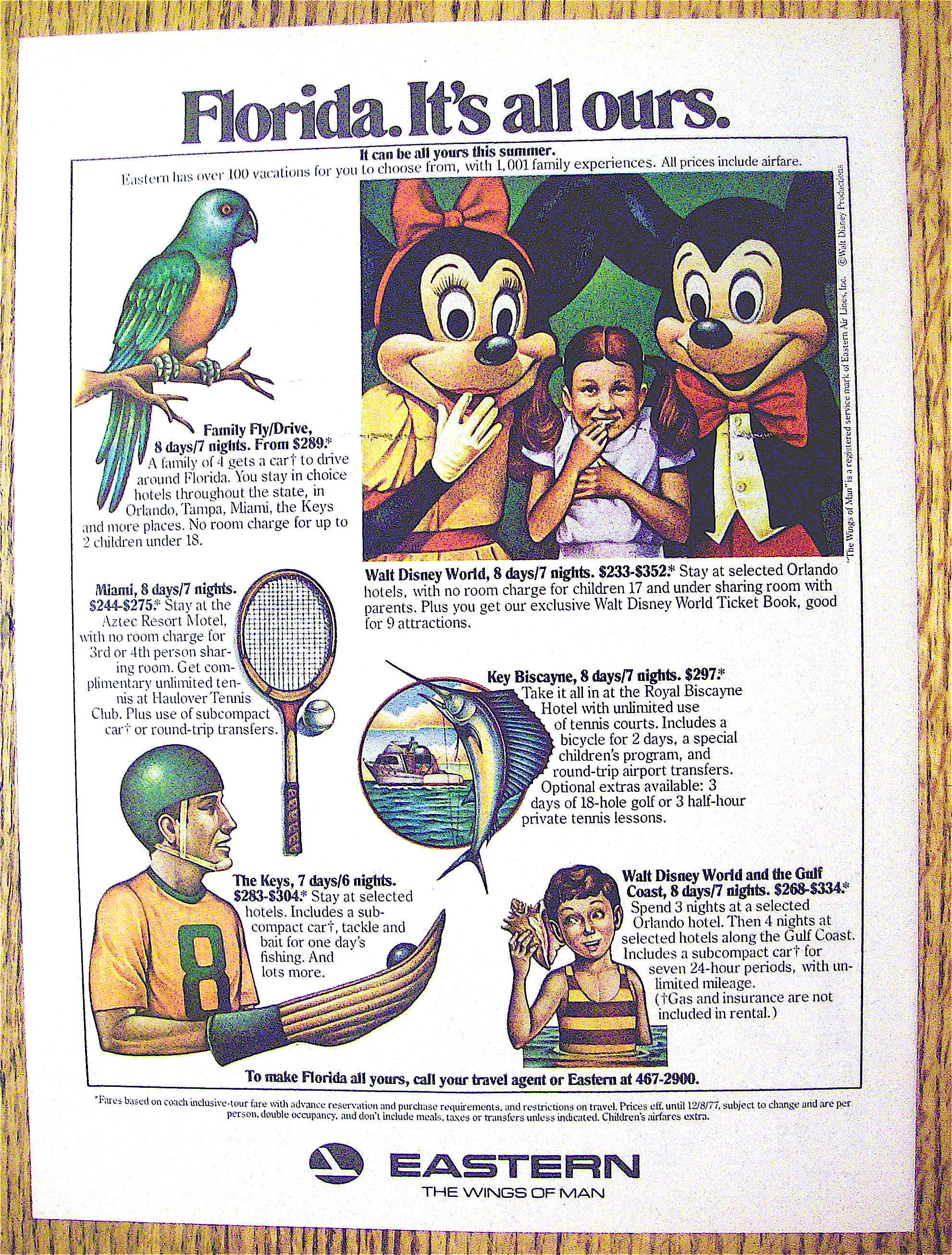 1977 Eastern Air Lines with Mickey & Minnie Mouse